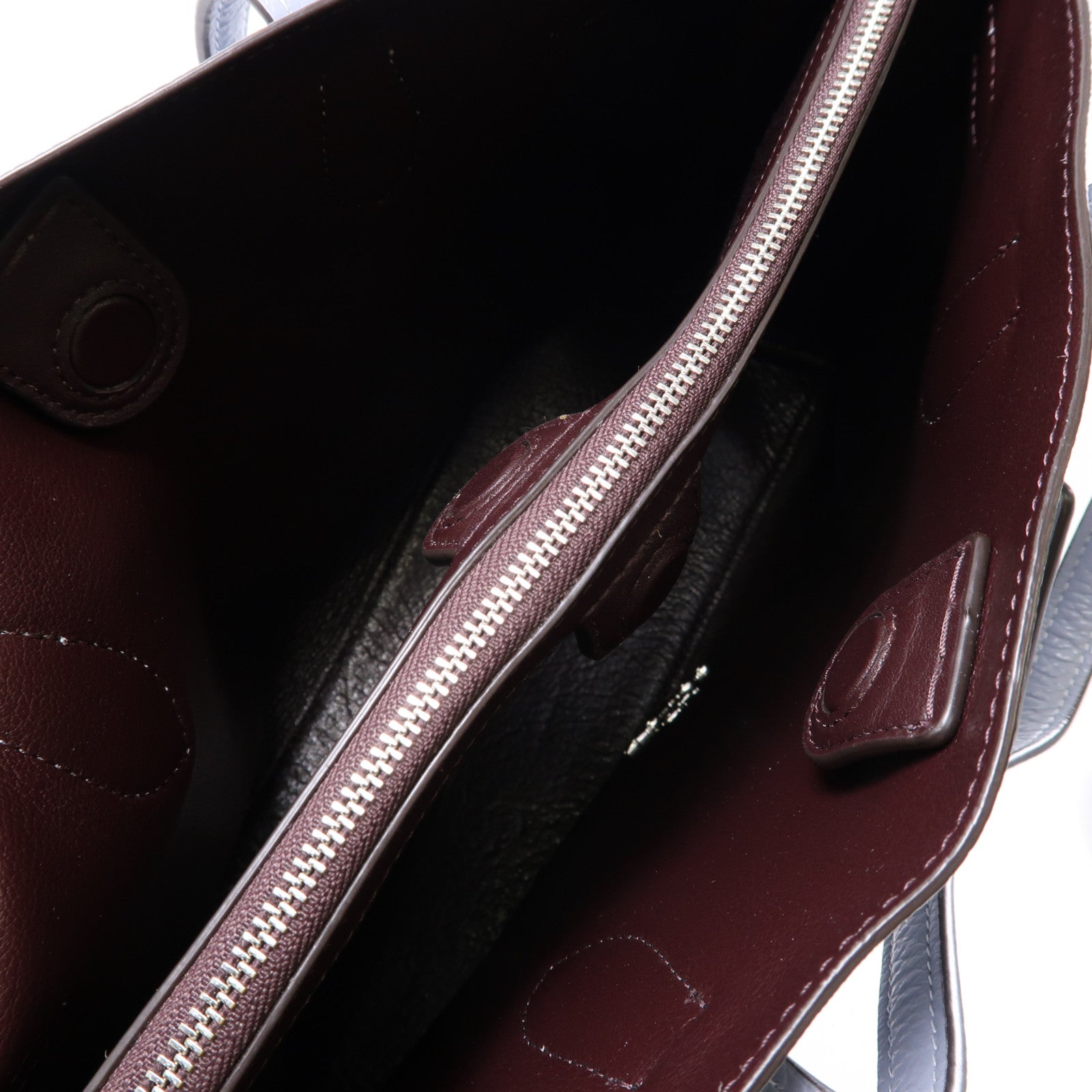 COACH 牛皮皮革Shoulder Bag銀扣手挽肩背兩用袋藍色