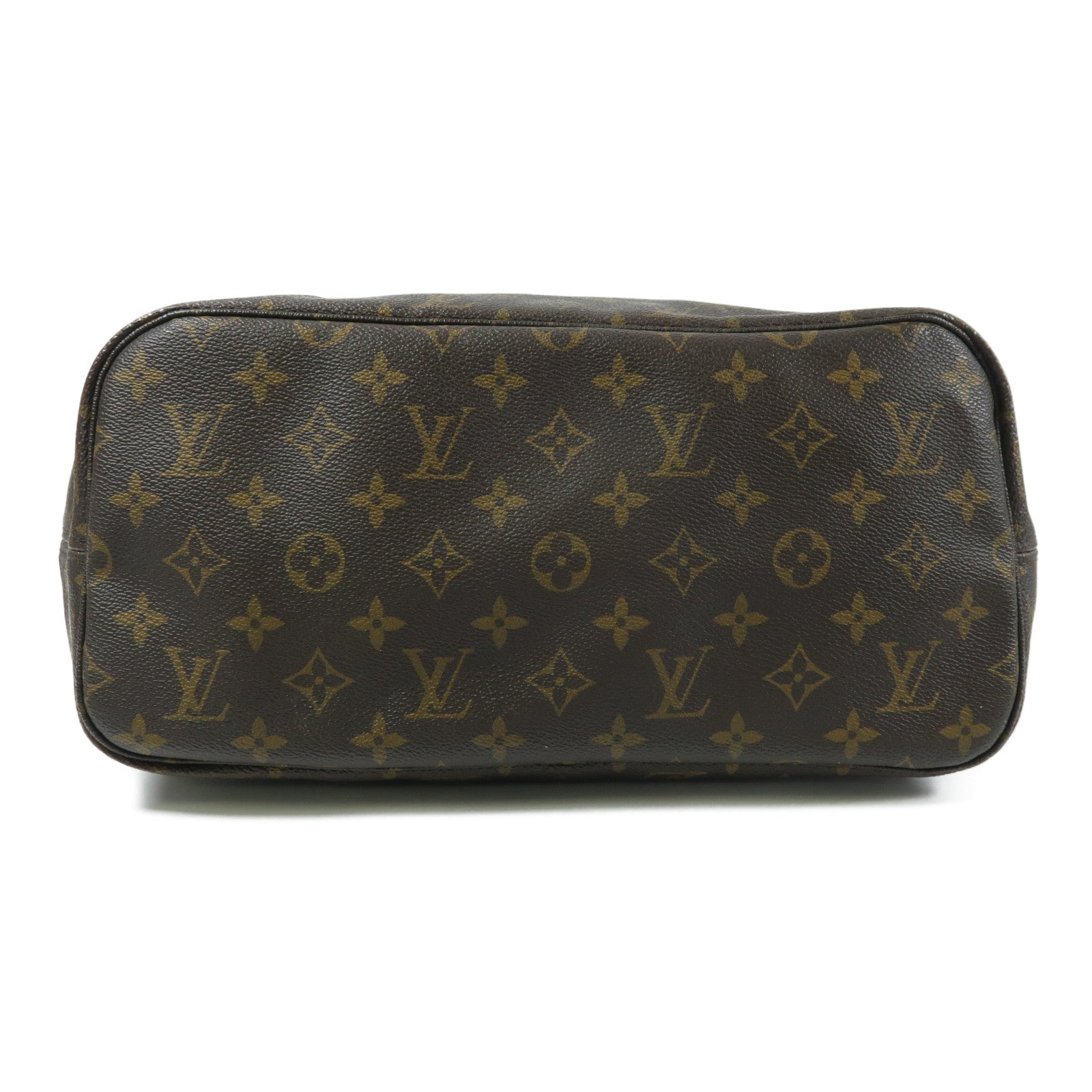 LOUIS VUITTON Monogram Neverfull MM金扣手挽袋