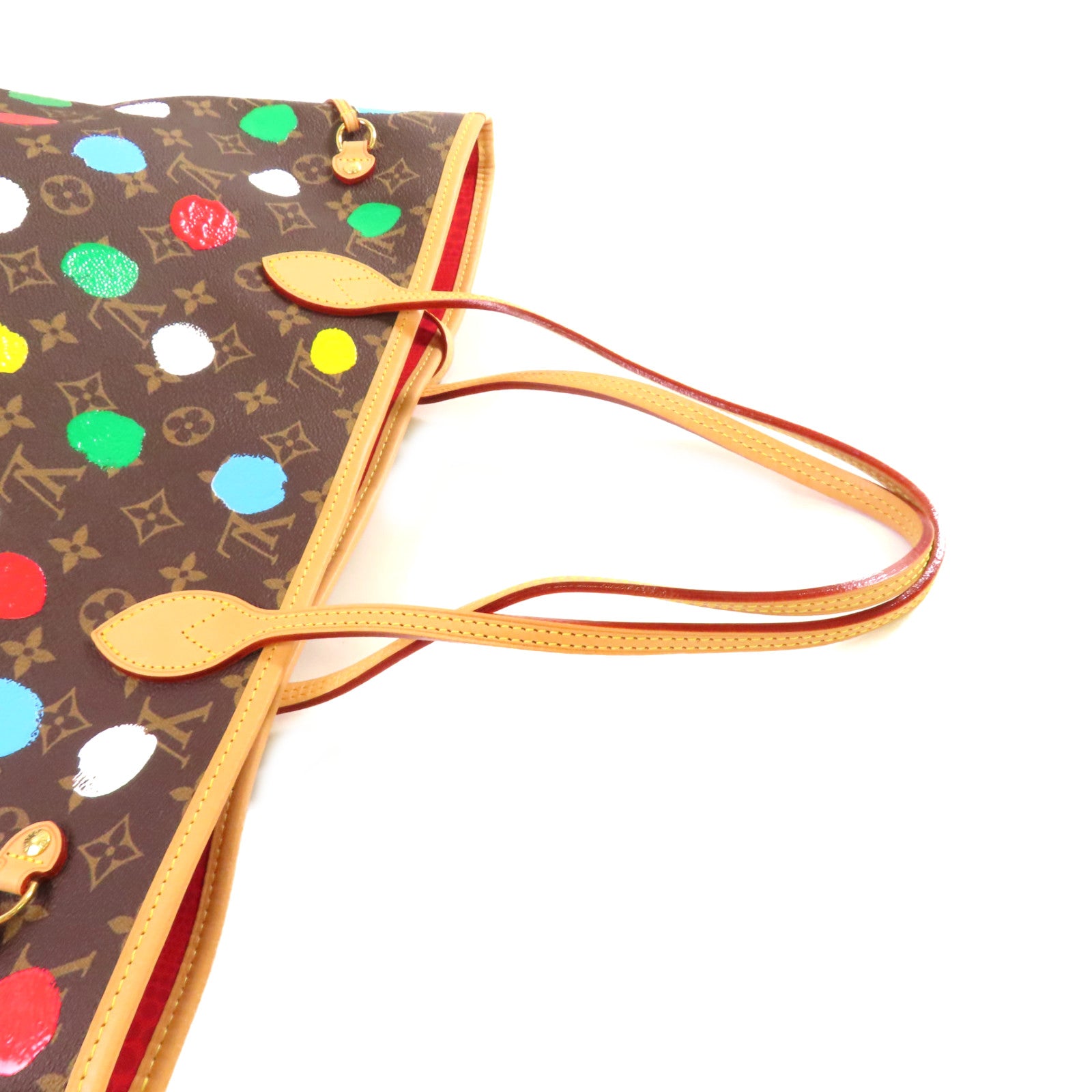 LOUIS VUITTON Monogram LV X YK Neverfull MM Tote Bag金扣肩背袋啡色/彩色