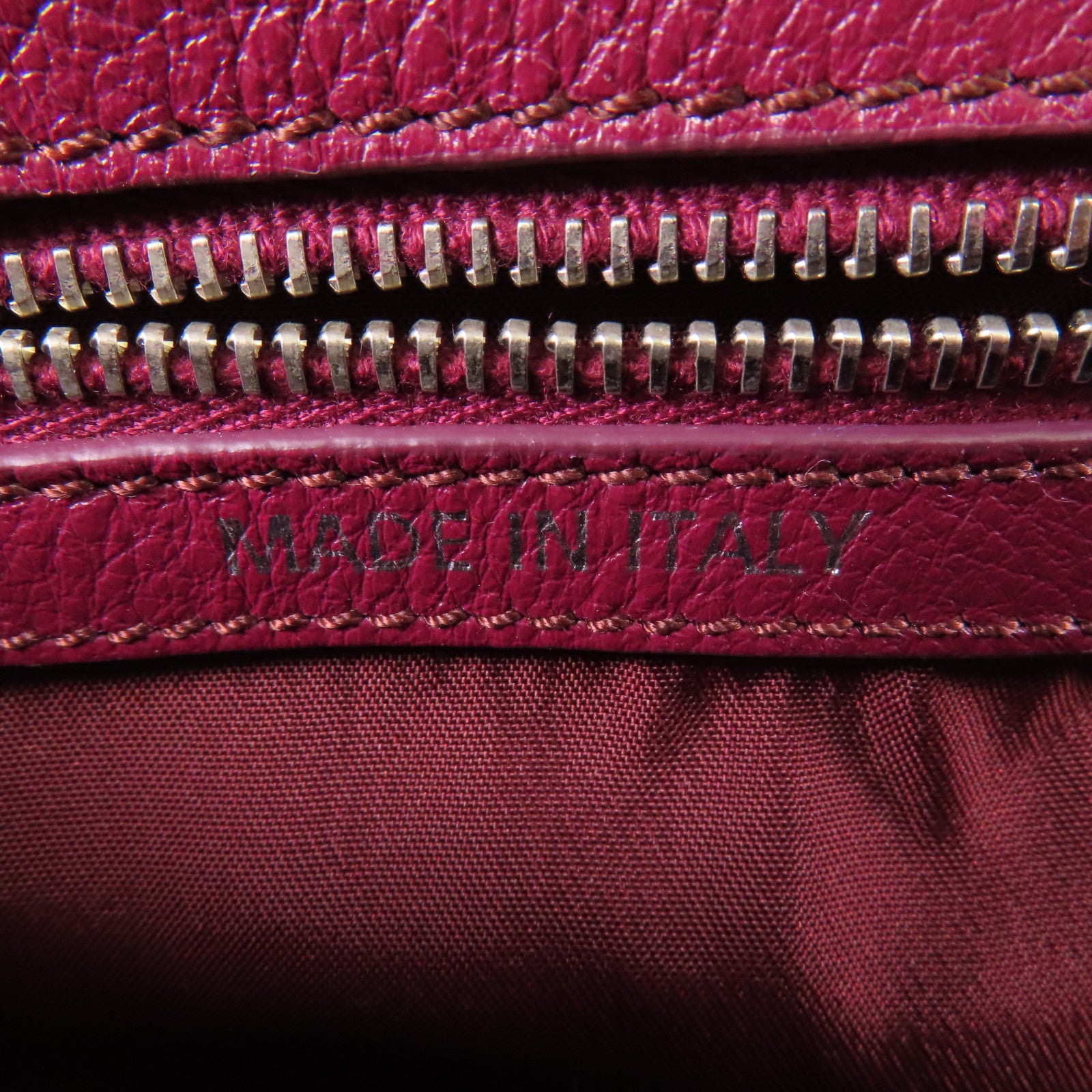 TOD'S 牛皮皮革Handbag銀扣手挽袋