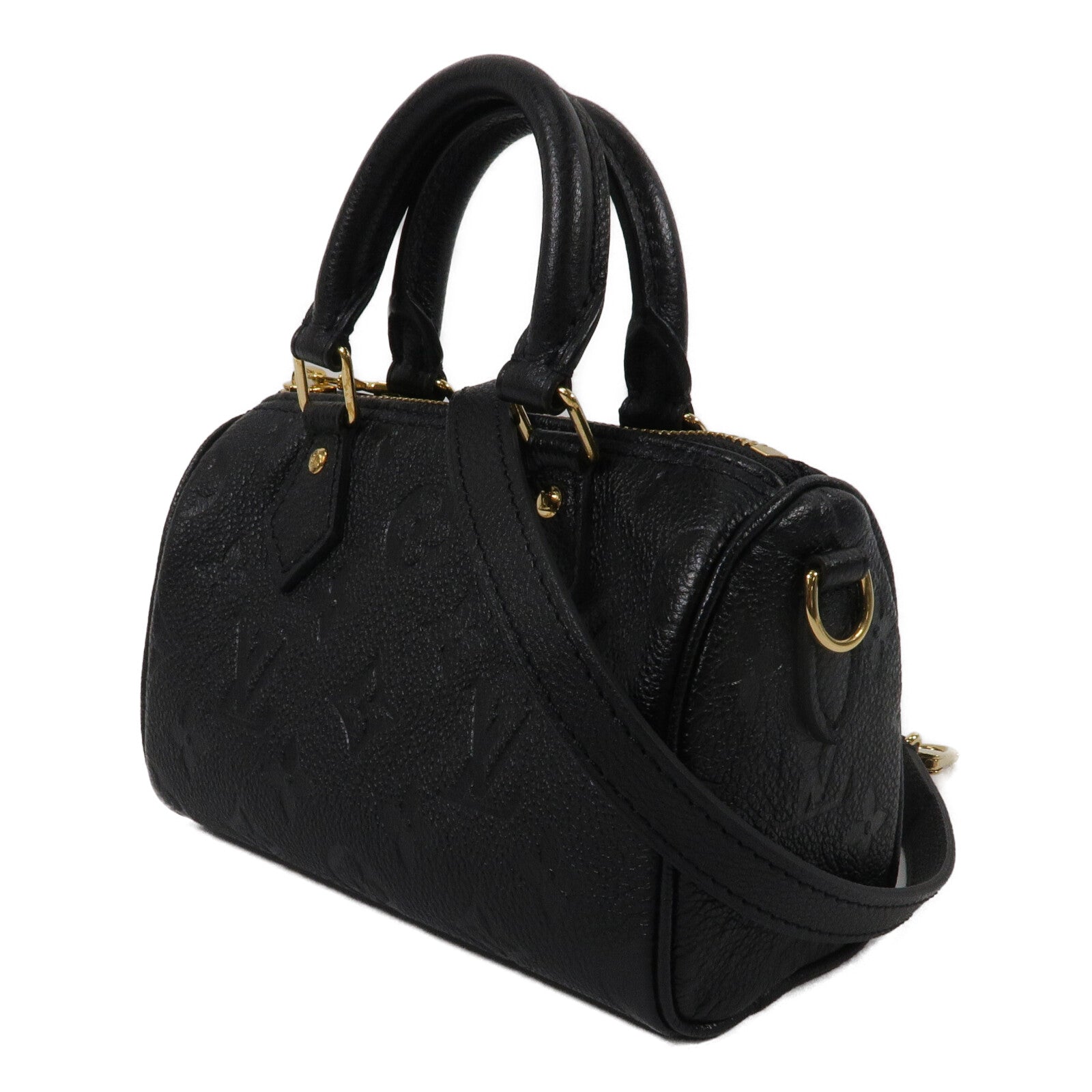 LOUIS VUITTON Monogram Empreinte Nano Speedy手挽肩背兩用袋
