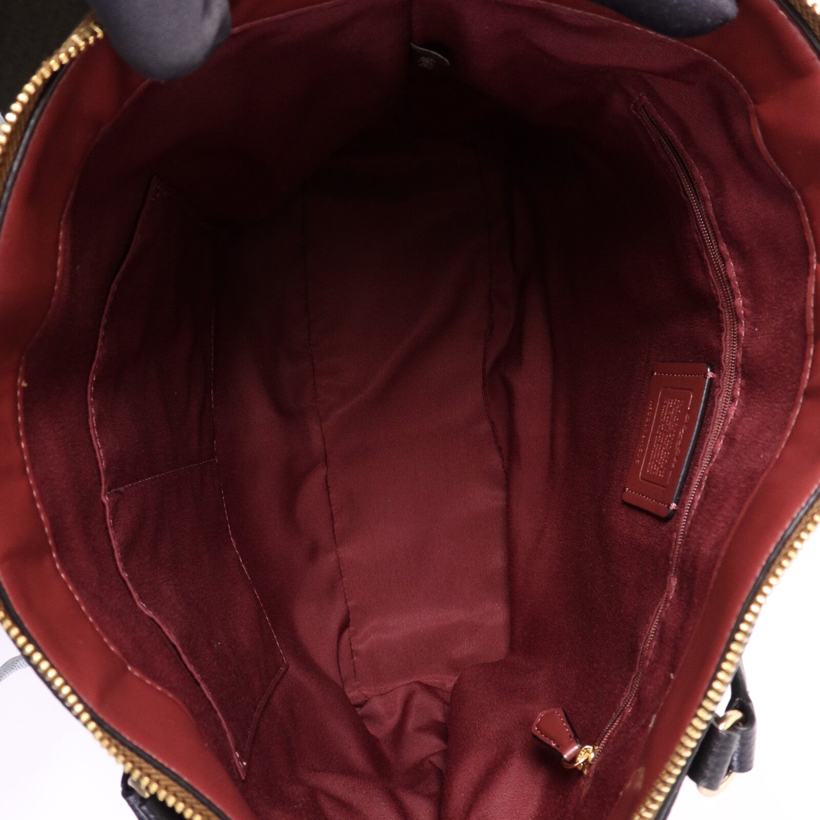 COACH 帆布/皮革Tote Bag金扣手挽袋