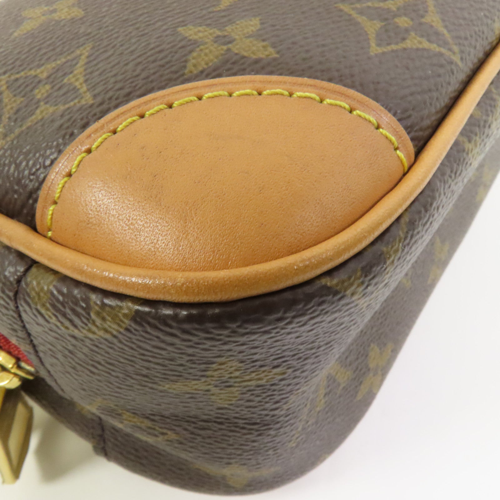 LOUIS VUITTON Monogram Deauville Mini金扣肩背袋棕色