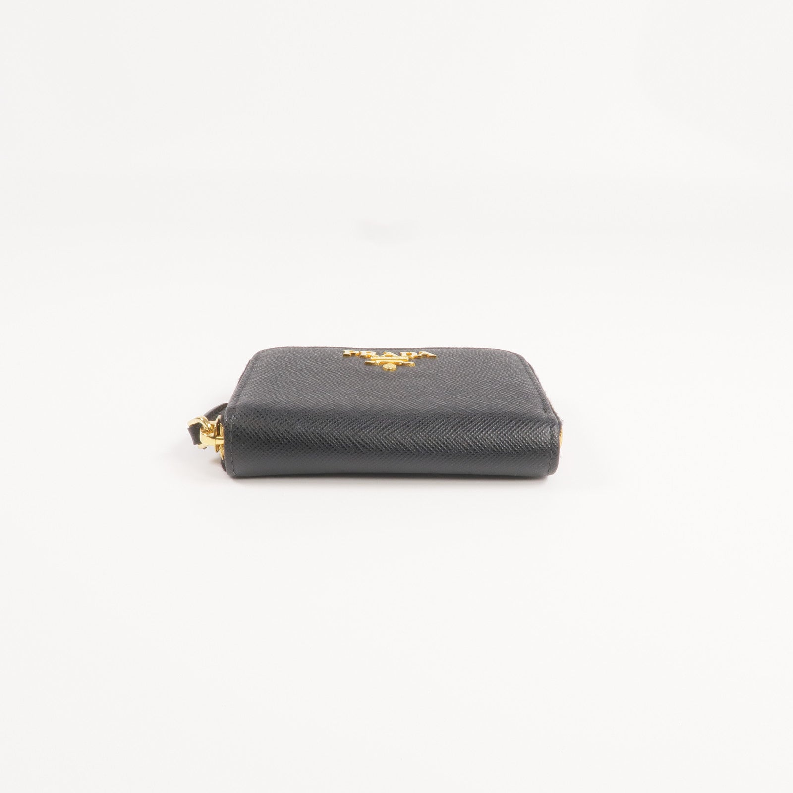 PRADA Saffiano皮革Coin Case金扣零錢包