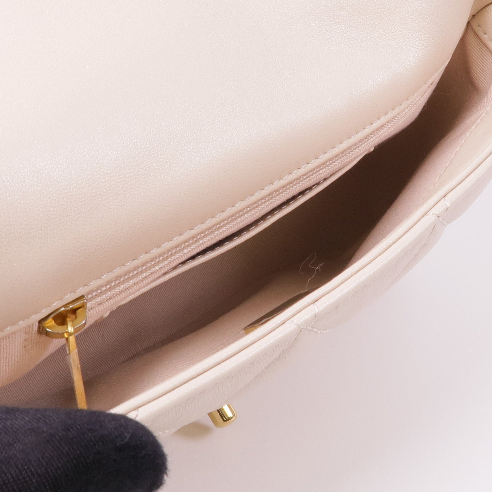 CHANEL 羊皮皮革Chain Shoulder Bag金扣鏈帶肩背袋