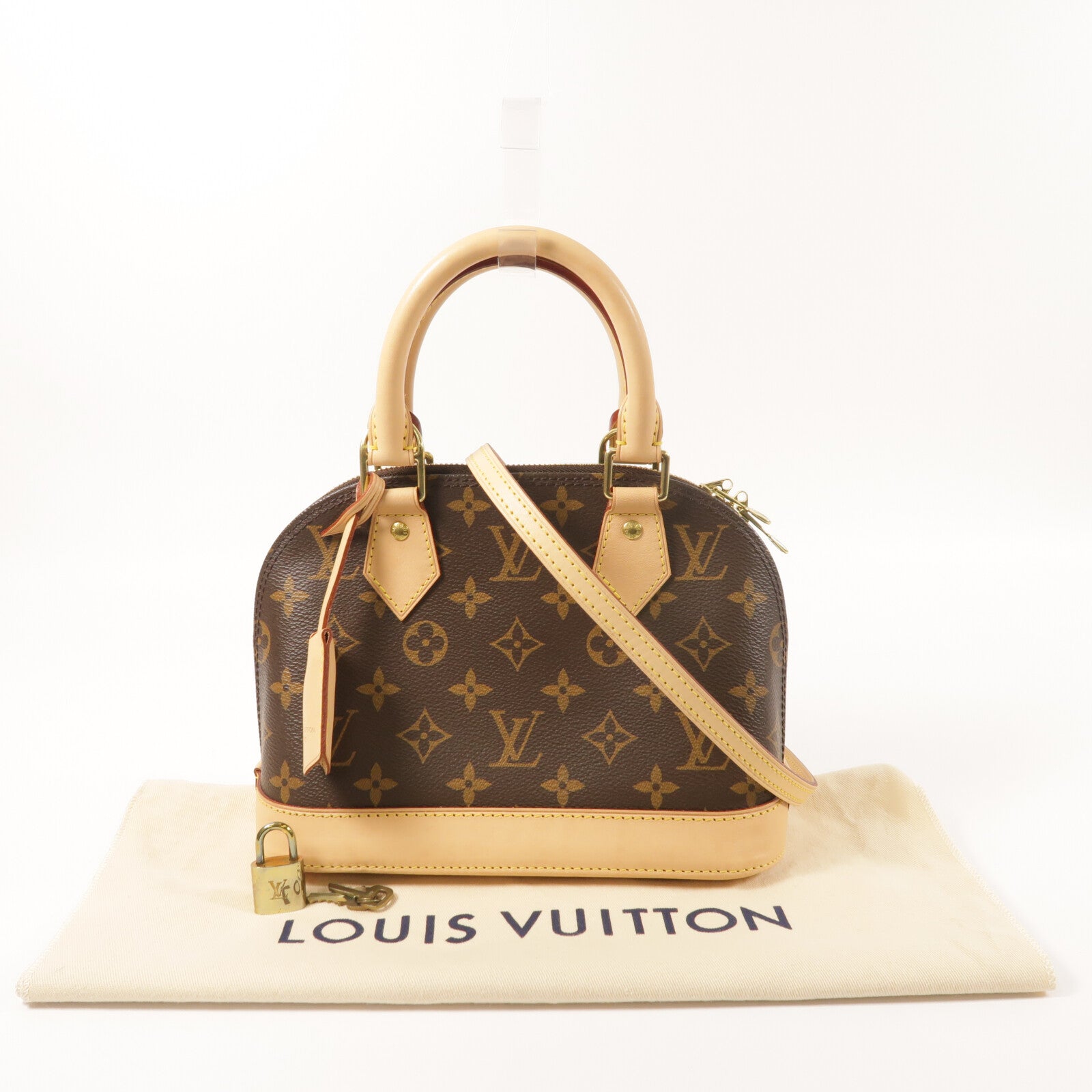 LOUIS VUITTON Monogram Alma BB金扣手挽肩背兩用袋