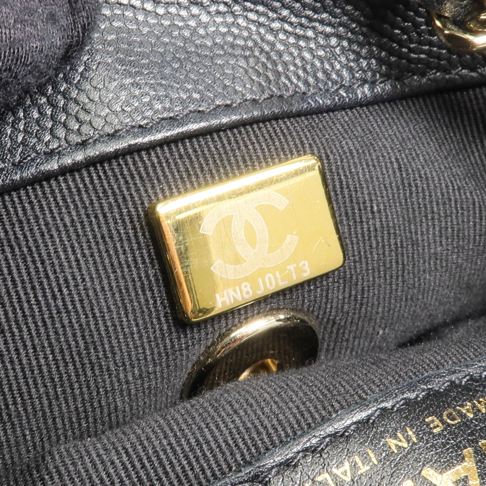 CHANEL 牛皮皮革Backpack金扣背包