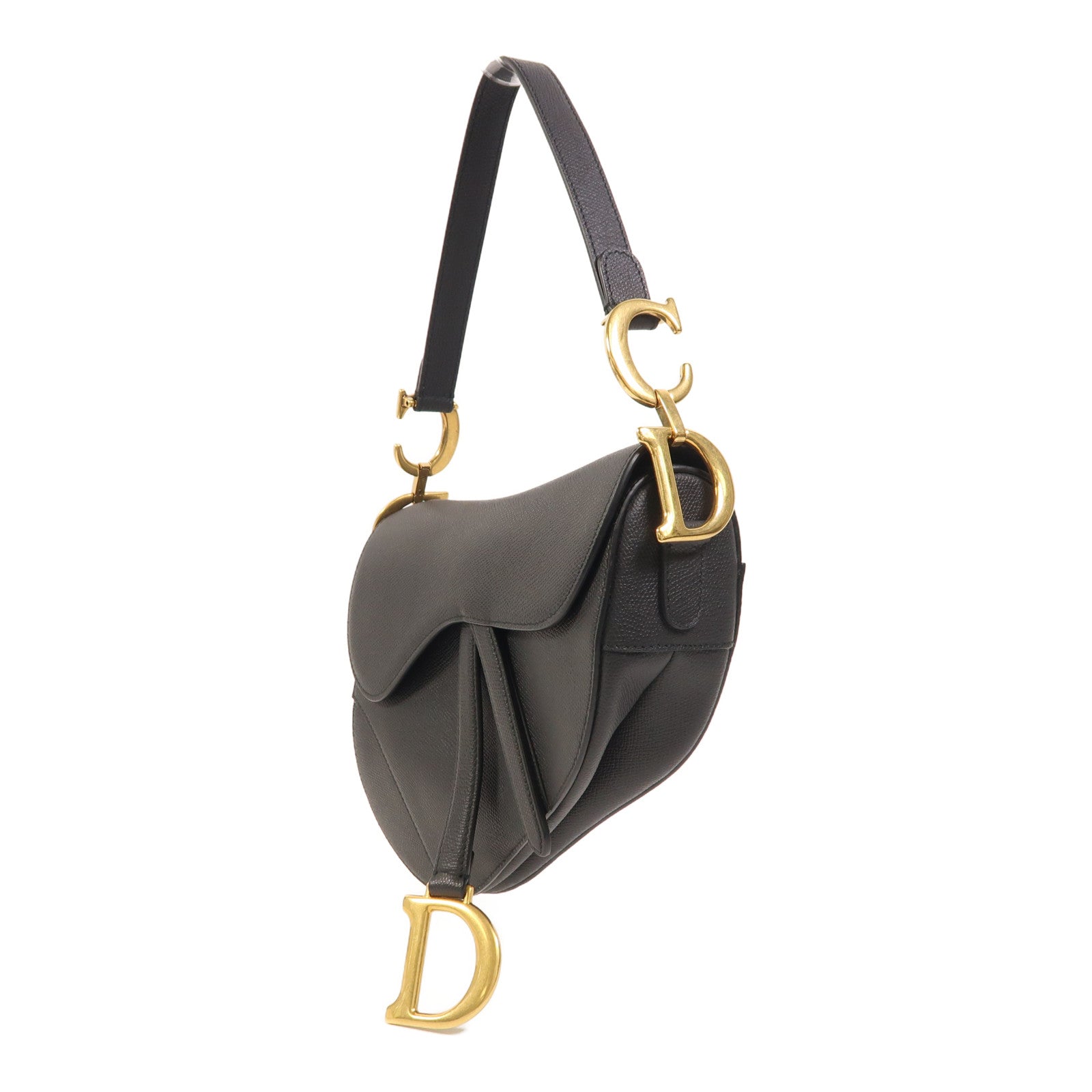 Dior 牛皮皮革Saddle Medium金扣肩背袋
