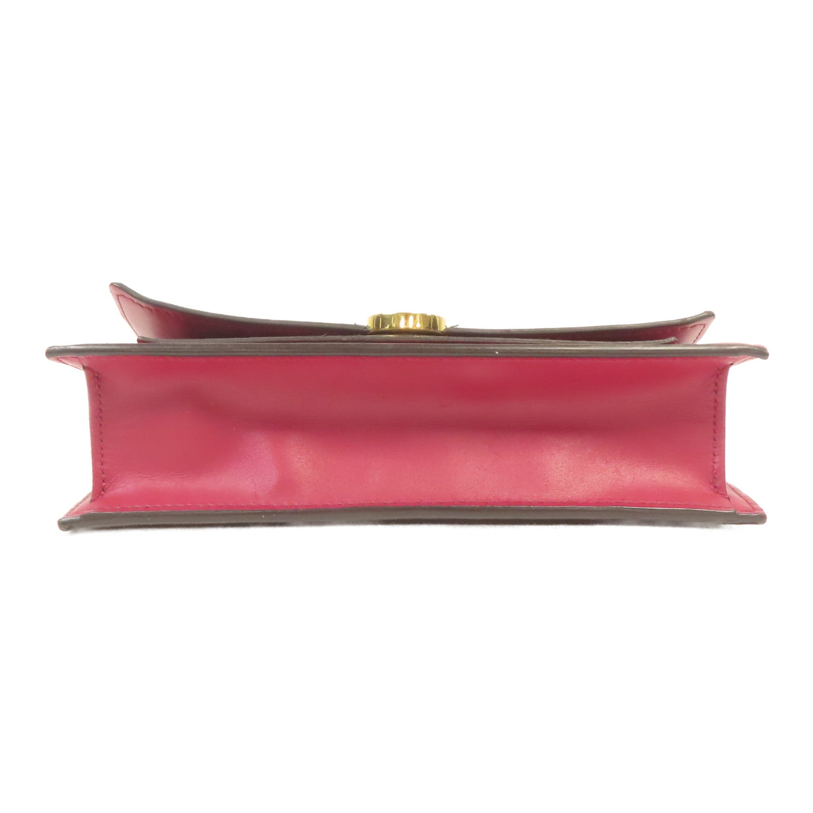 LOUIS VUITTON Monogram Flore金扣鏈帶肩背袋啡色/紅色