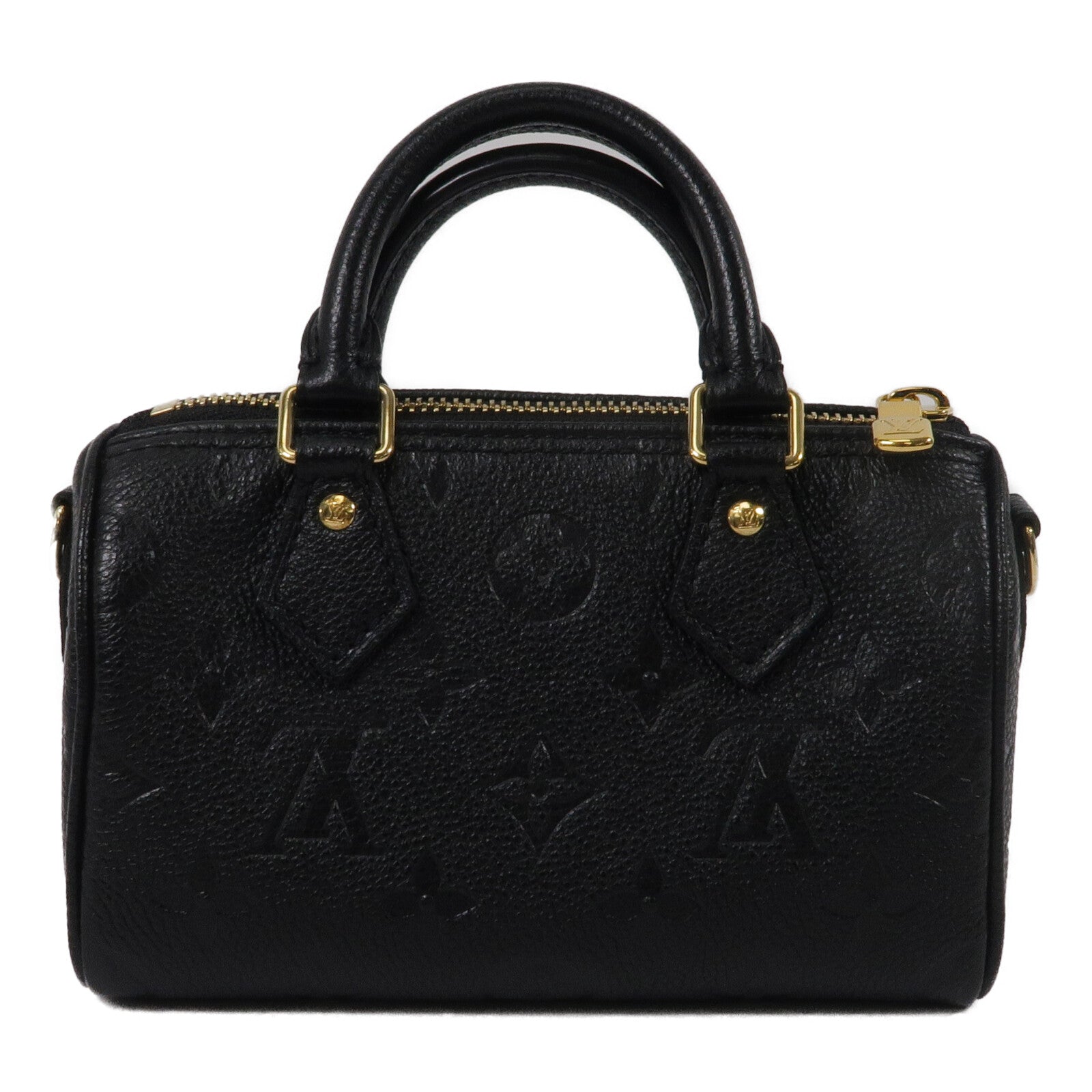 LOUIS VUITTON Monogram Empreinte Nano Speedy手挽肩背兩用袋