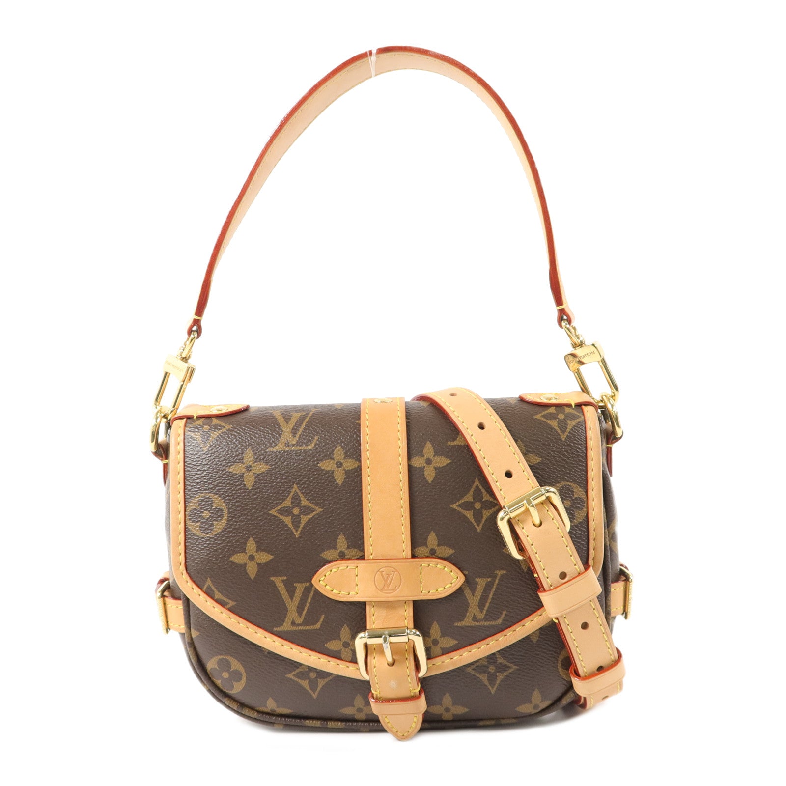 LOUIS VUITTON Monogram Saumur BB手挽肩背兩用袋