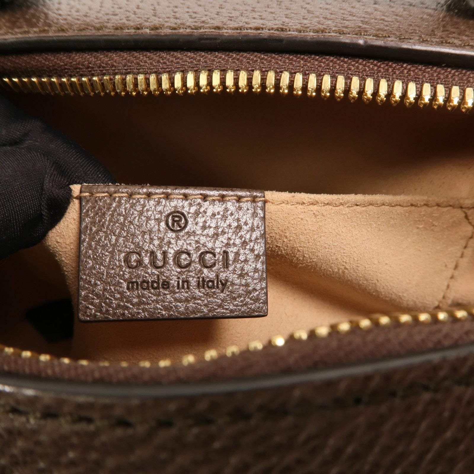 GUCCI 塗層帆布Ophidia GG Mini金扣鏈帶手挽肩背兩用袋