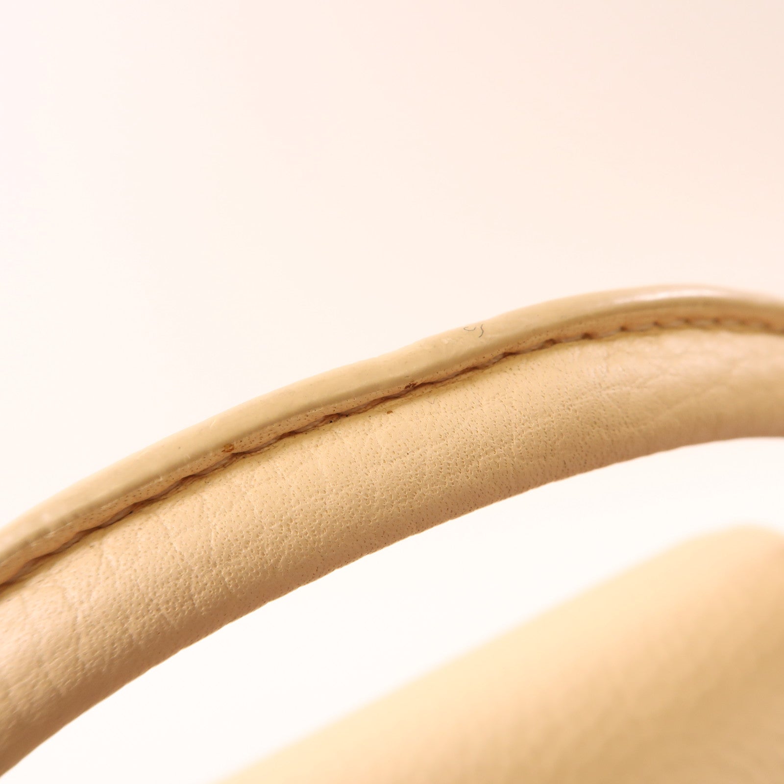 LOUIS VUITTON LV SHW Capucines BB 2 Way Bag M53661 Leather Light Beige