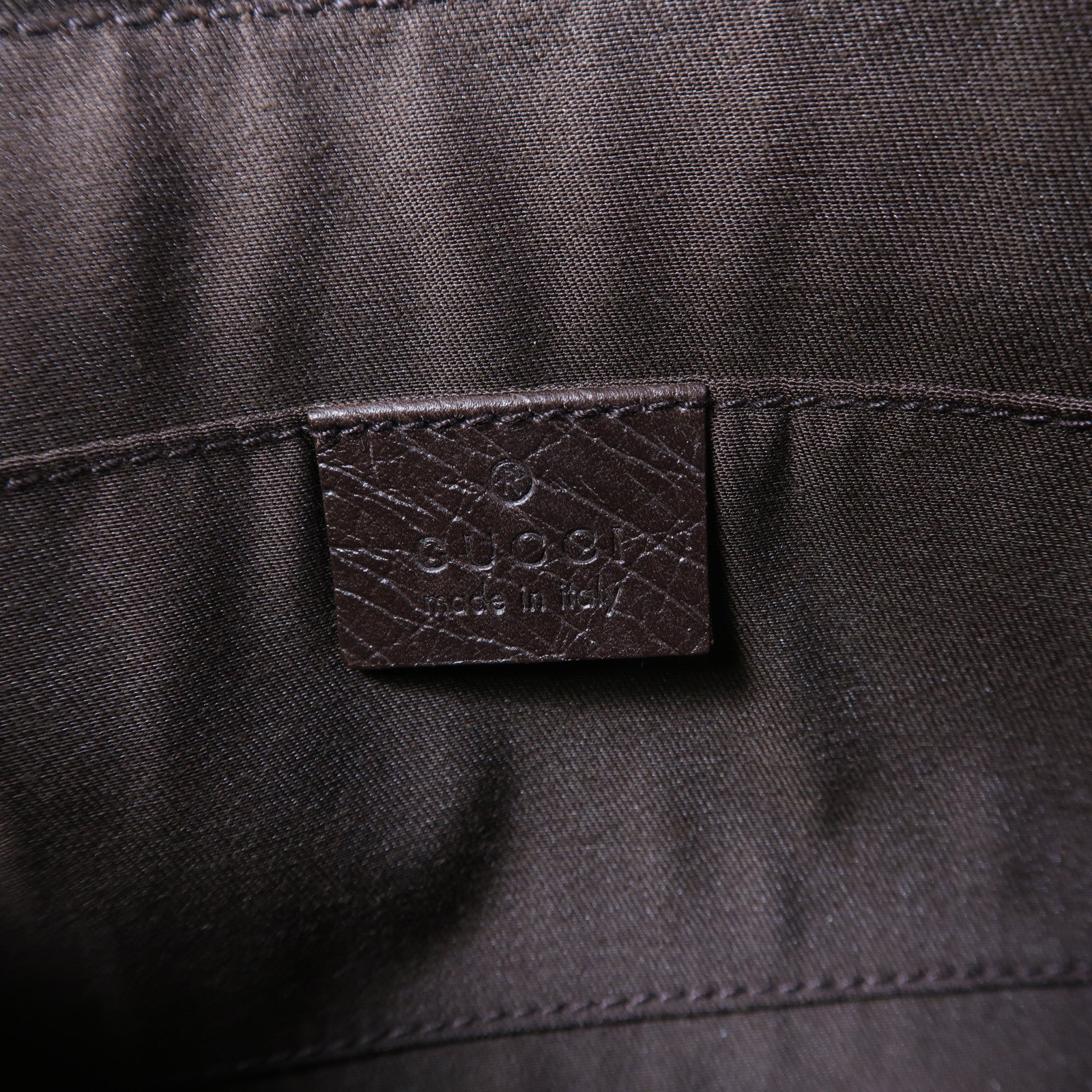 GUCCI 帆布Shoulder Bag金扣肩背袋啡色