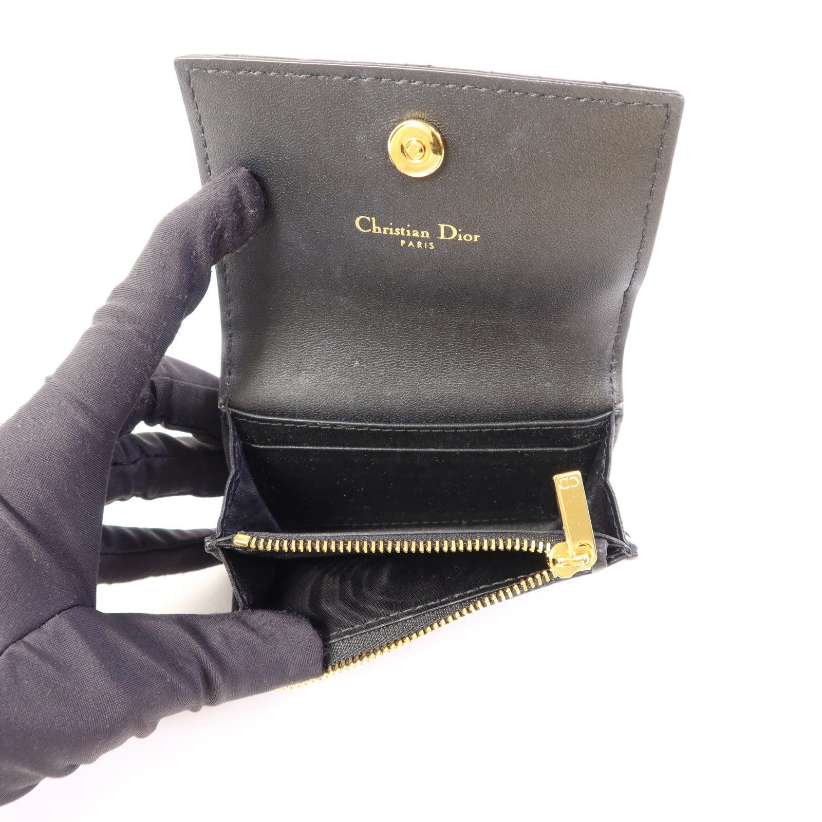 Dior 牛皮皮革Card Case金扣卡片套