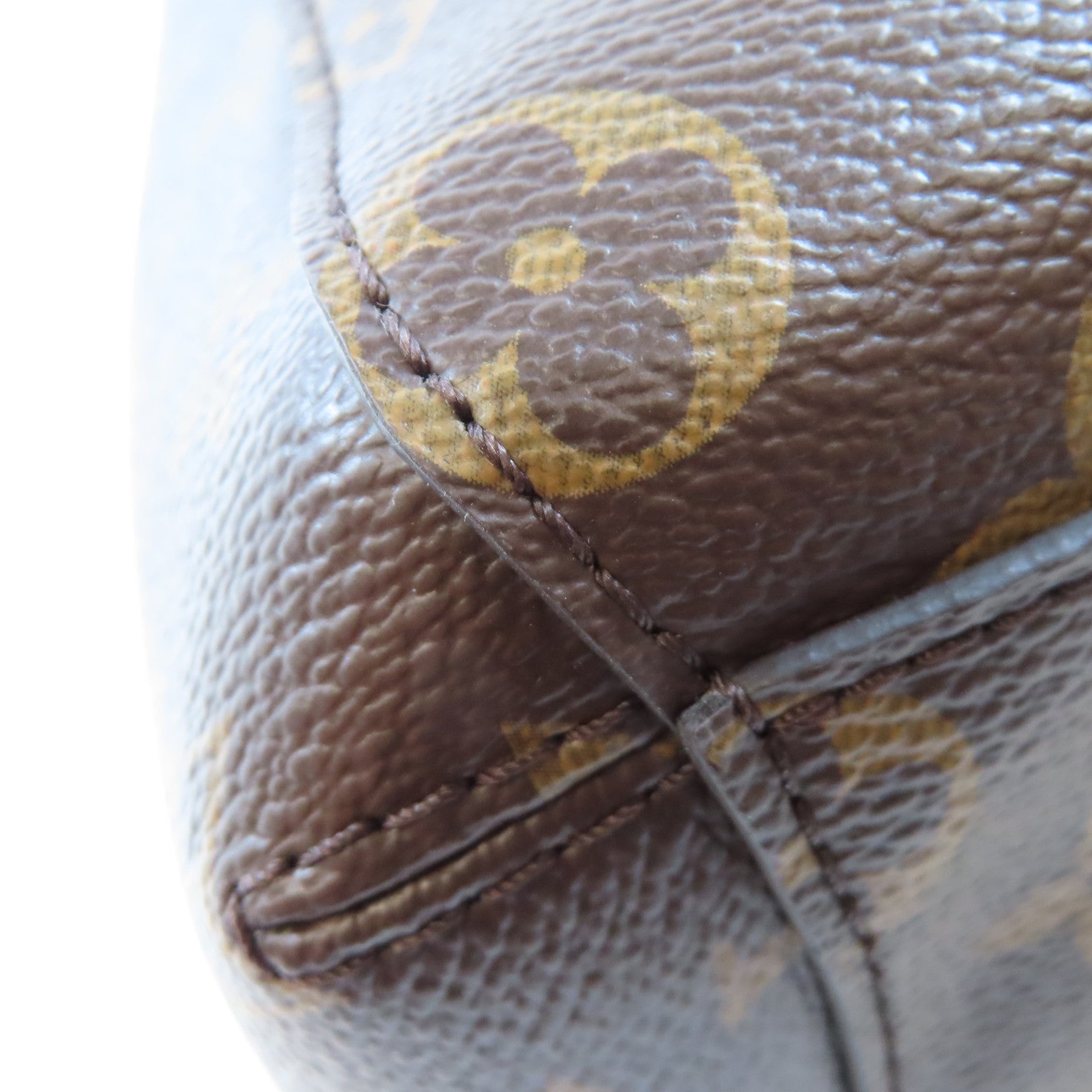 LOUIS VUITTON Monogram Montaigne BB金扣手挽肩背兩用袋啡色