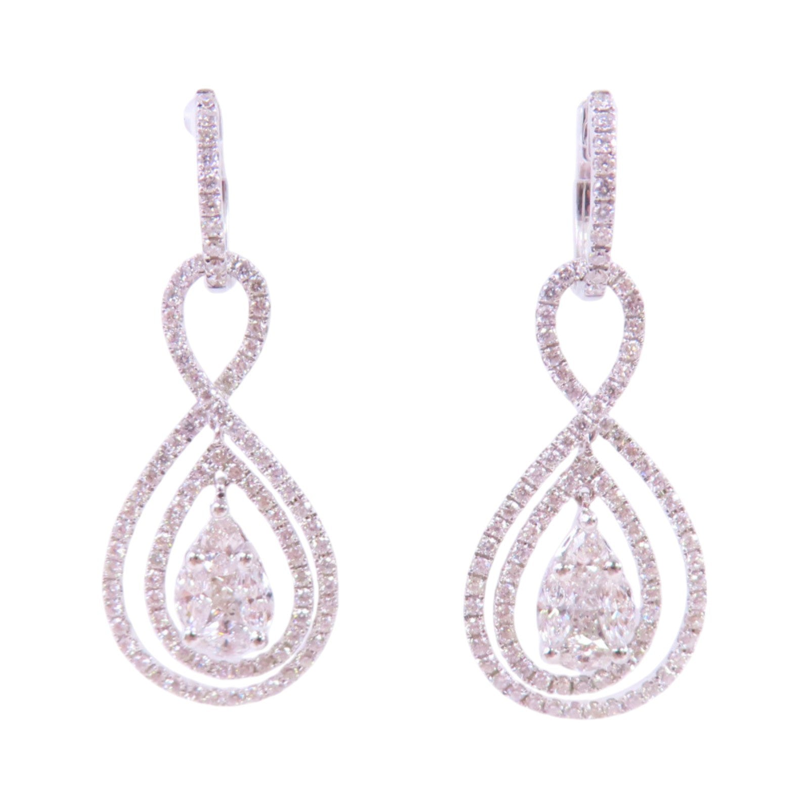 JEWELRY 【激減優惠】18K白金/鑽石Diamond Earrings耳環