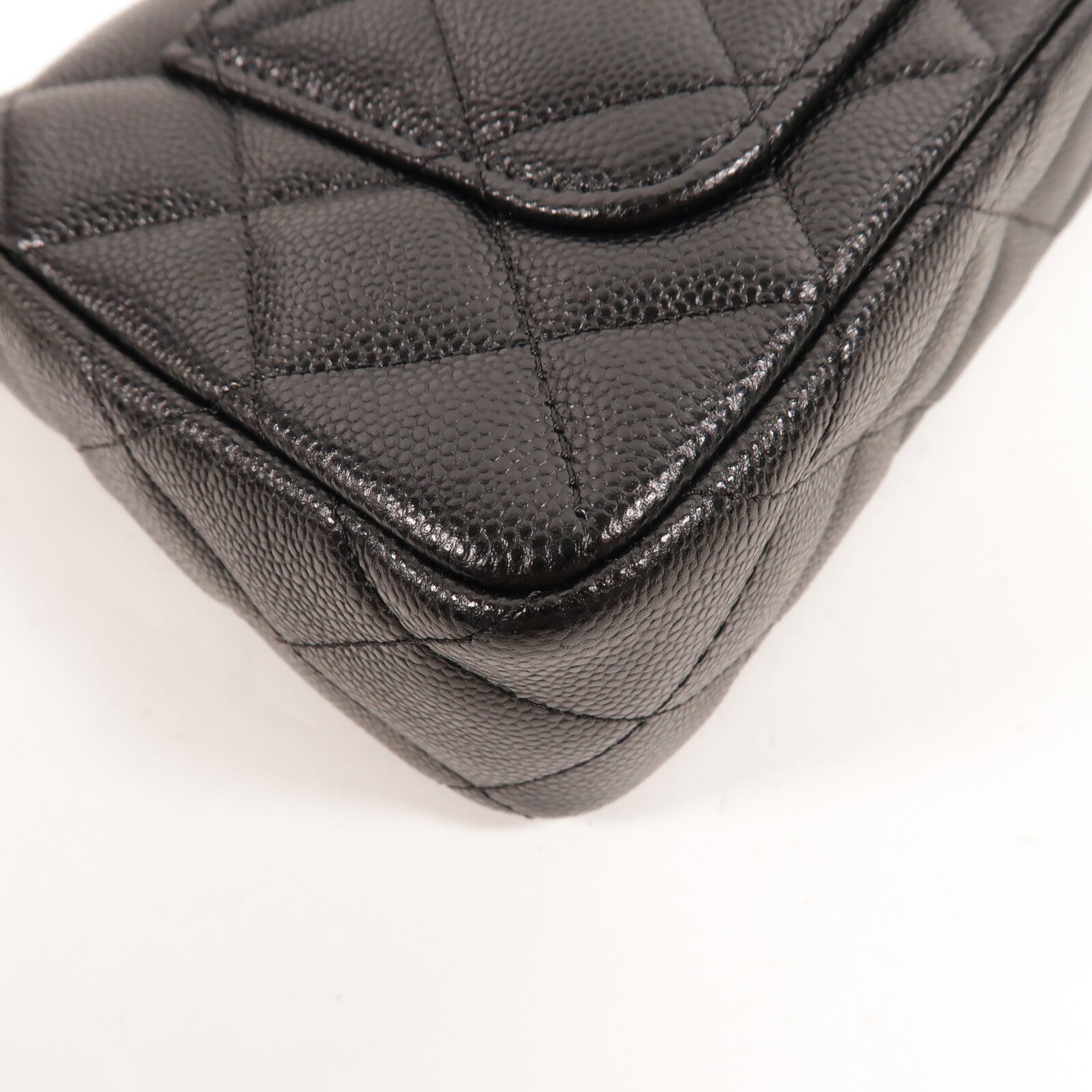CHANEL 牛皮皮革Pouch Chain Shoulder鏈帶肩背袋
