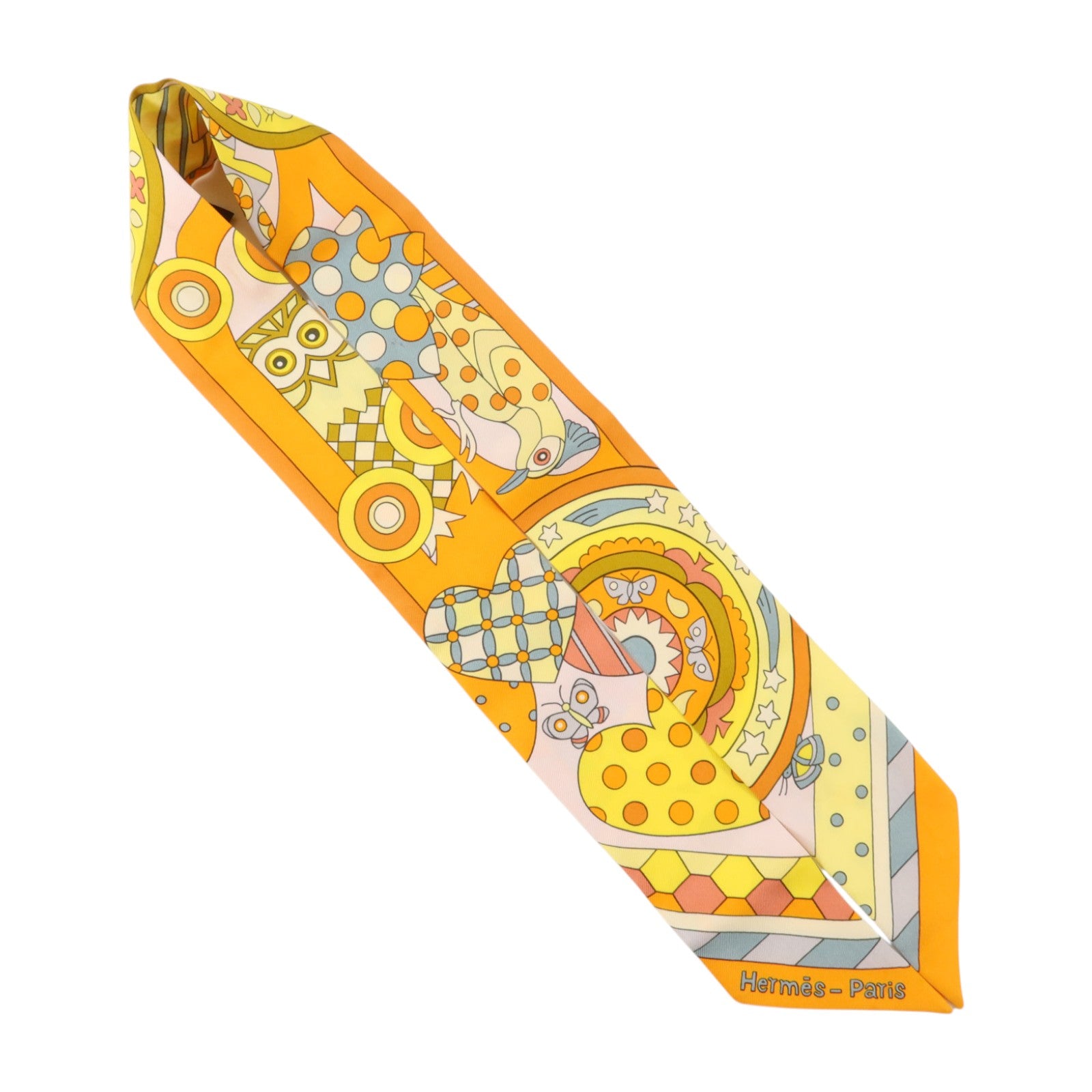 HERMES 絲質Twilly絲巾