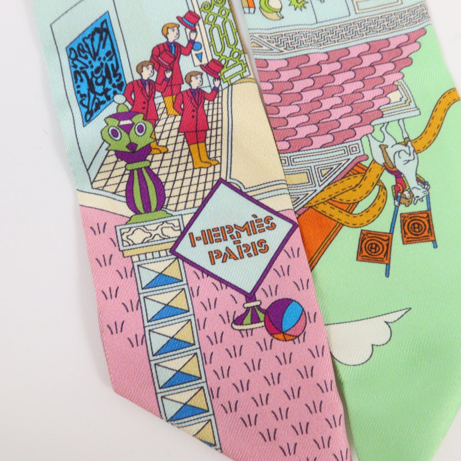 HERMES 絲質Twilly絲巾