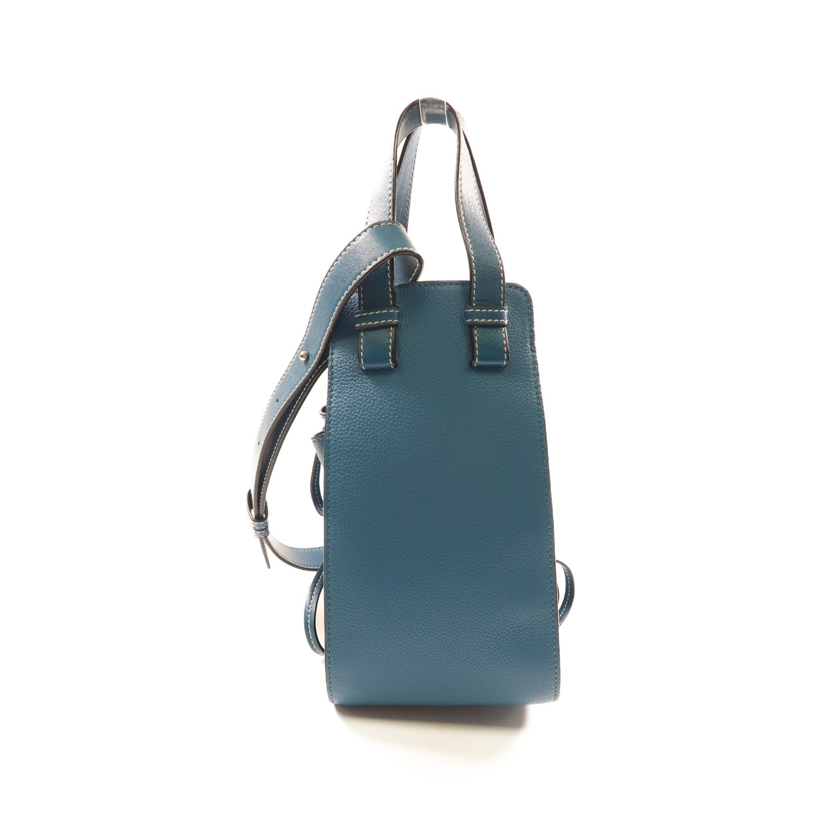 LOEWE 牛皮皮革Hammock銀扣手挽肩背兩用袋