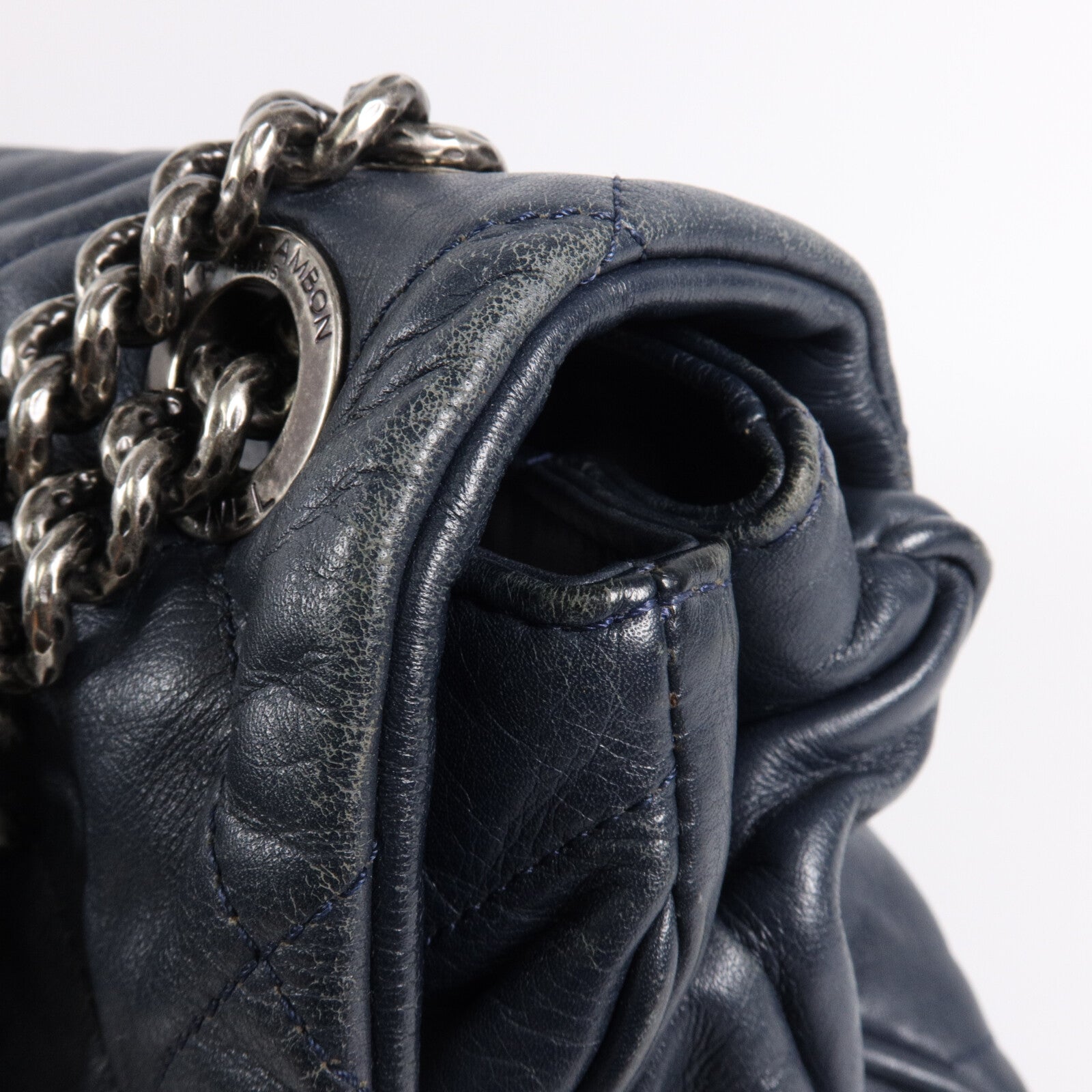 CHANEL 牛皮皮革Chain Shoulder鏈帶肩背袋