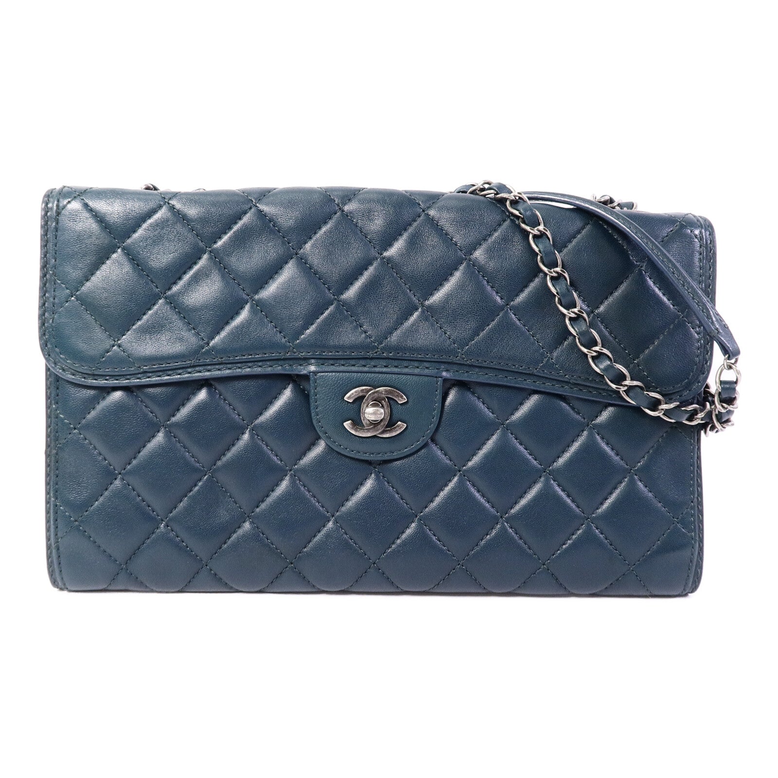 CHANEL 羊皮皮革Shoulder Bag鏈帶肩背袋