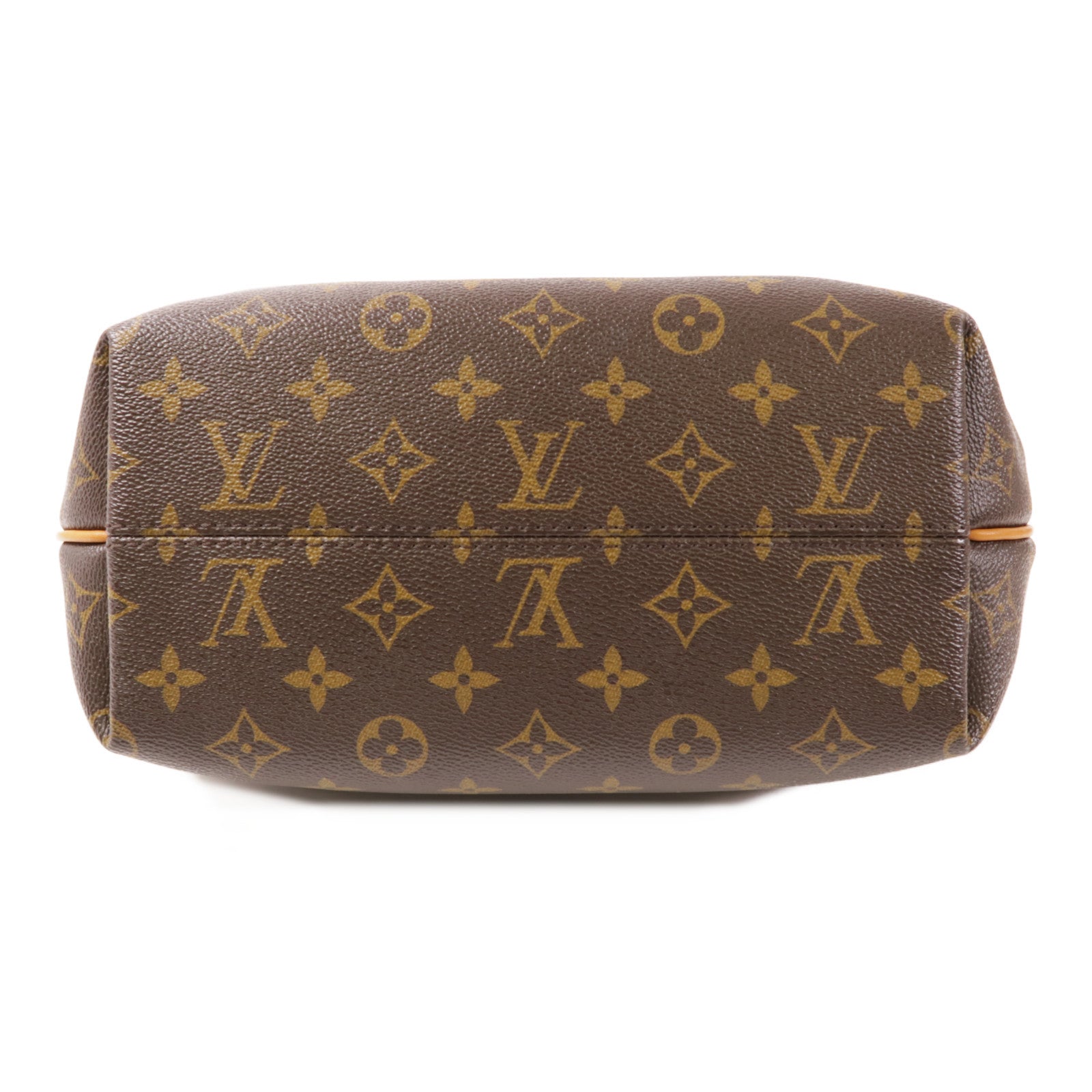 LOUIS VUITTON Monogram Turenne MM金扣手挽肩背兩用袋棕色