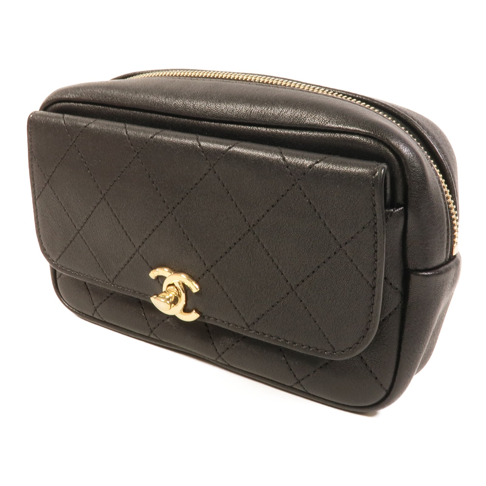 CHANEL 牛皮皮革Waist Bag腰包
