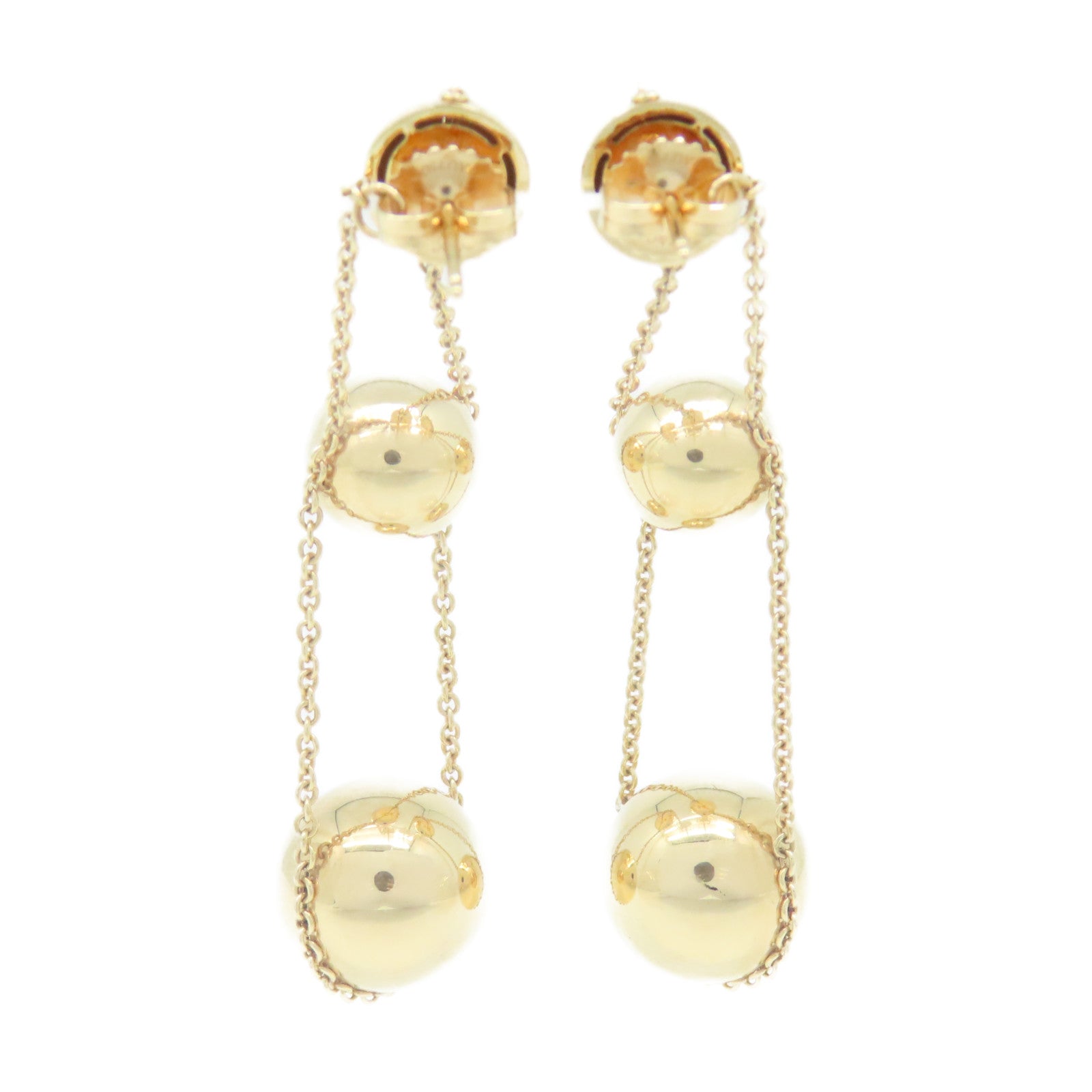 TIFFANY＆CO 【激減優惠】18K玫瑰金Triple Drop Earrings耳環金色