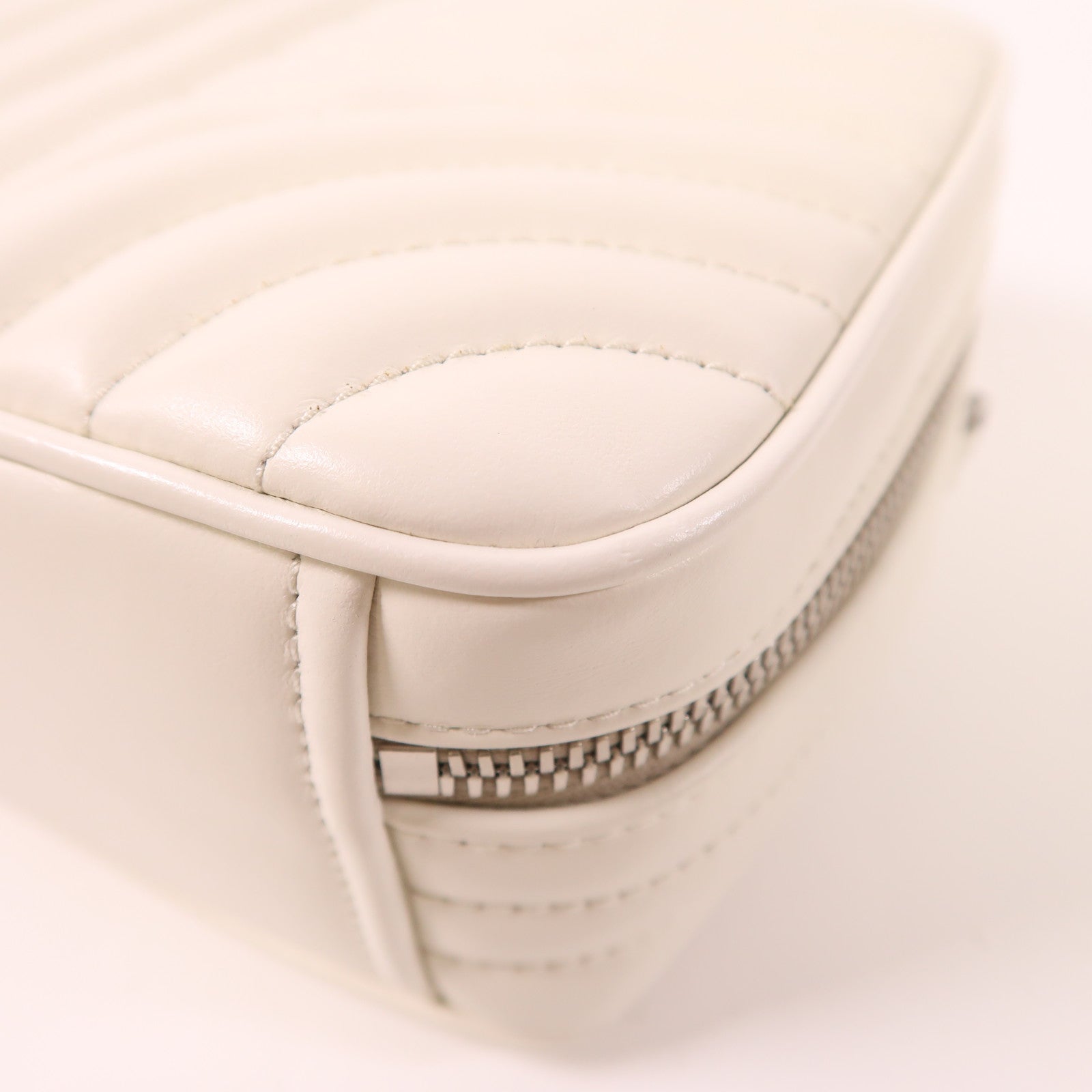 PRADA 牛皮皮革Diagramme銀扣手挽肩背兩用袋