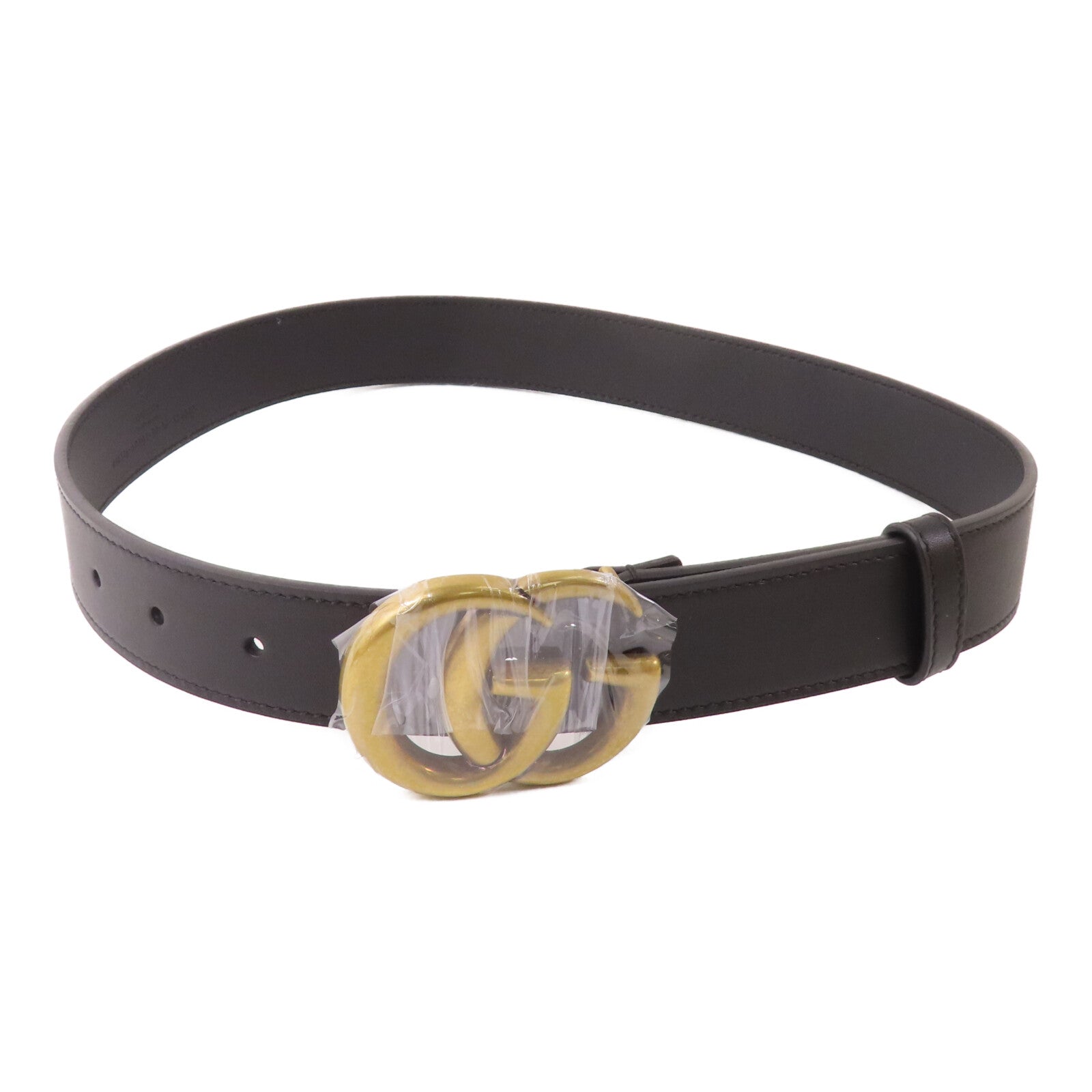 GUCCI 【激減優惠】牛皮皮革GG Marmont Belt金扣皮帶