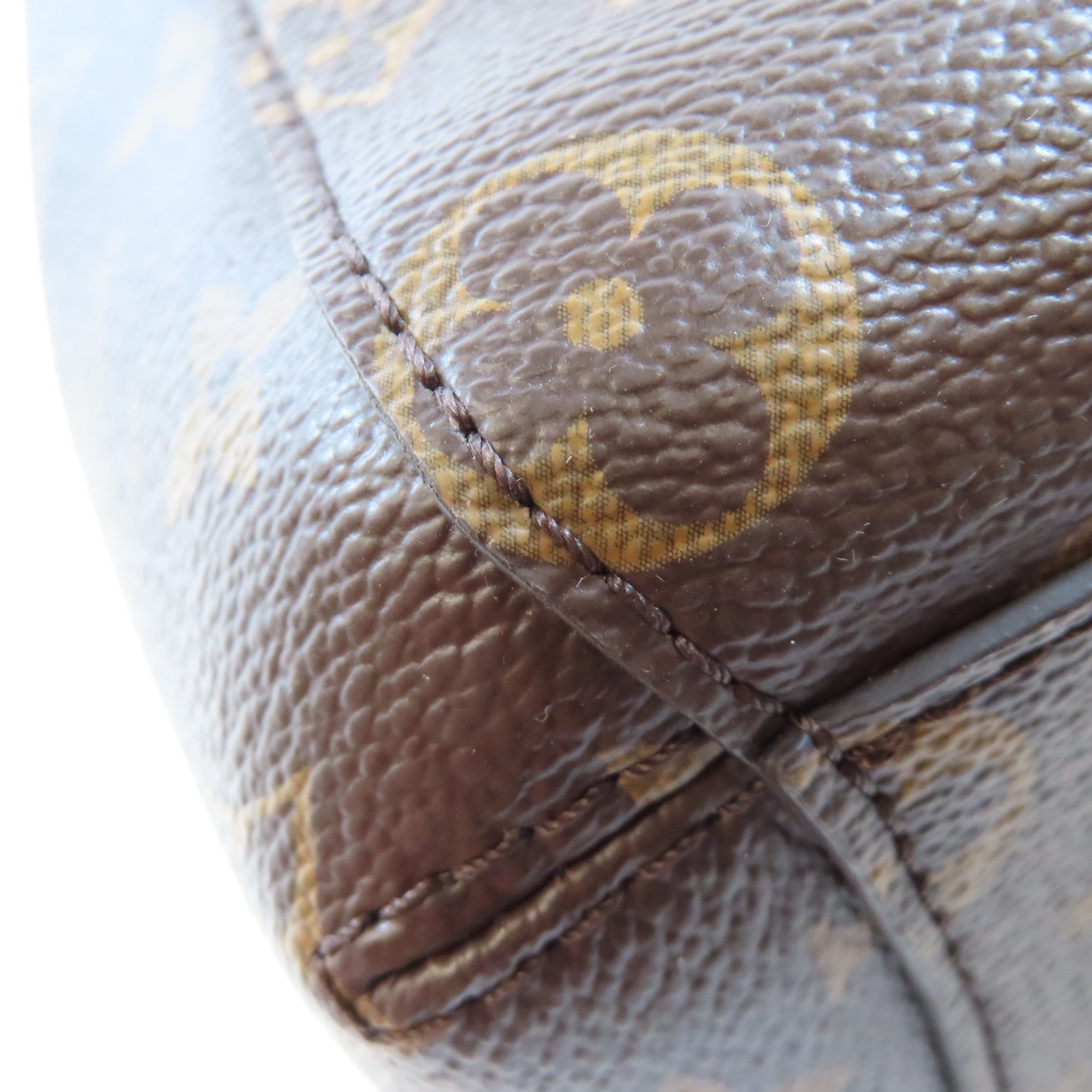 LOUIS VUITTON Monogram Montaigne BB金扣手挽肩背兩用袋啡色