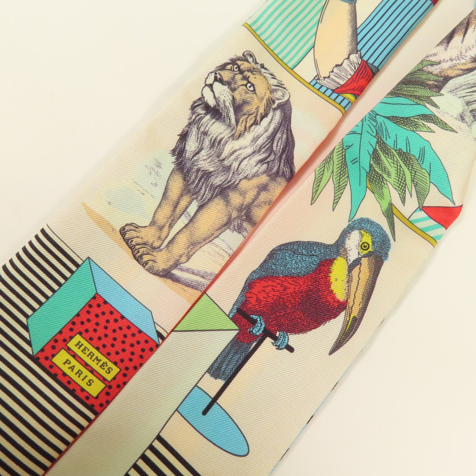 HERMES 絲質Twilly絲巾