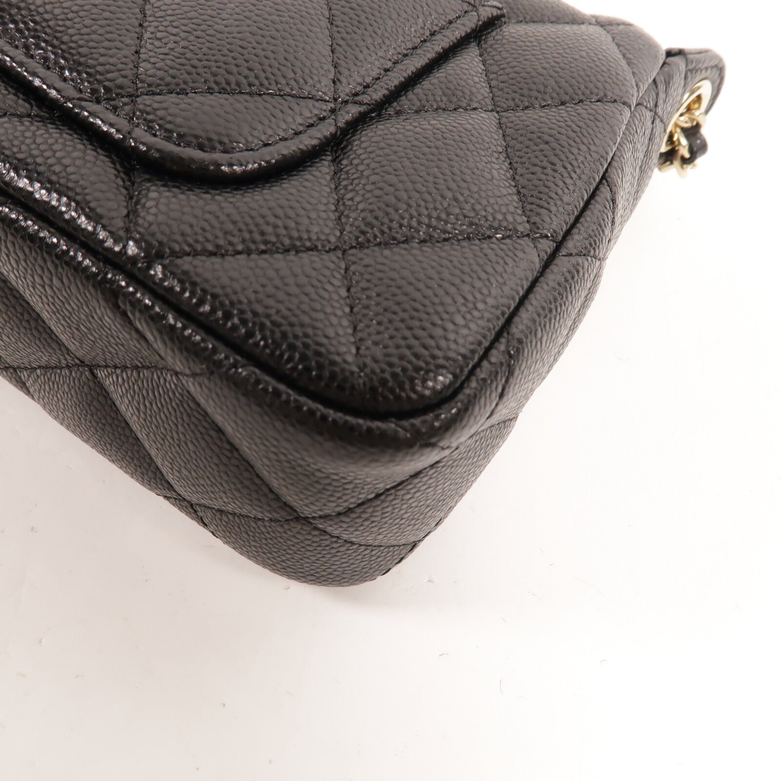 CHANEL 牛皮皮革Pouch Chain Shoulder鏈帶肩背袋