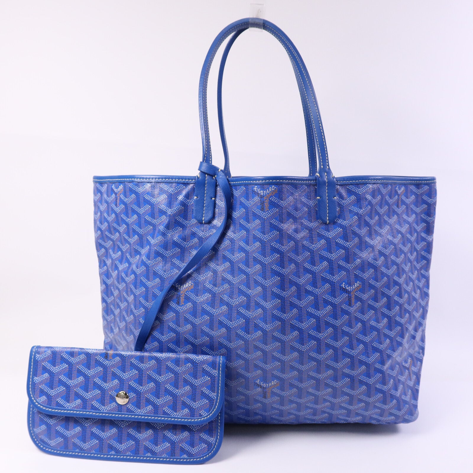 GOYARD 塗層帆布Saint Louis PM銀扣手挽袋