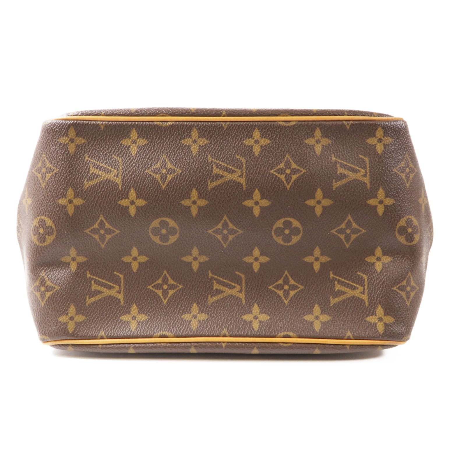 LOUIS VUITTON Monogram Batignolles Vertical金扣手挽袋棕色