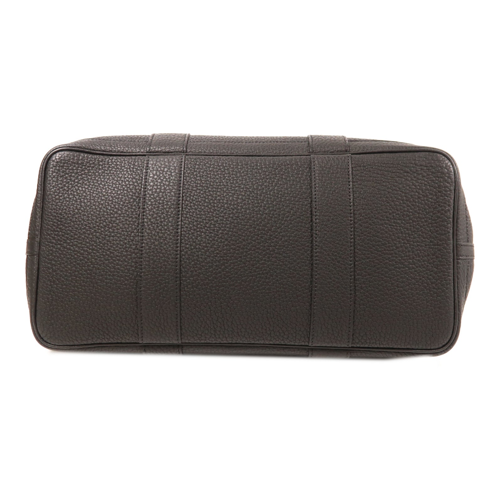 HERMES Negonda皮革Garden Party 36(Limited Edition)銀扣手挽袋Noir