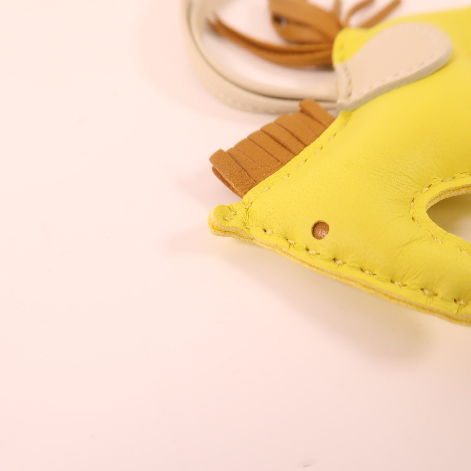 HERMES Swift皮革Rodeo PM掛飾9R Lime
