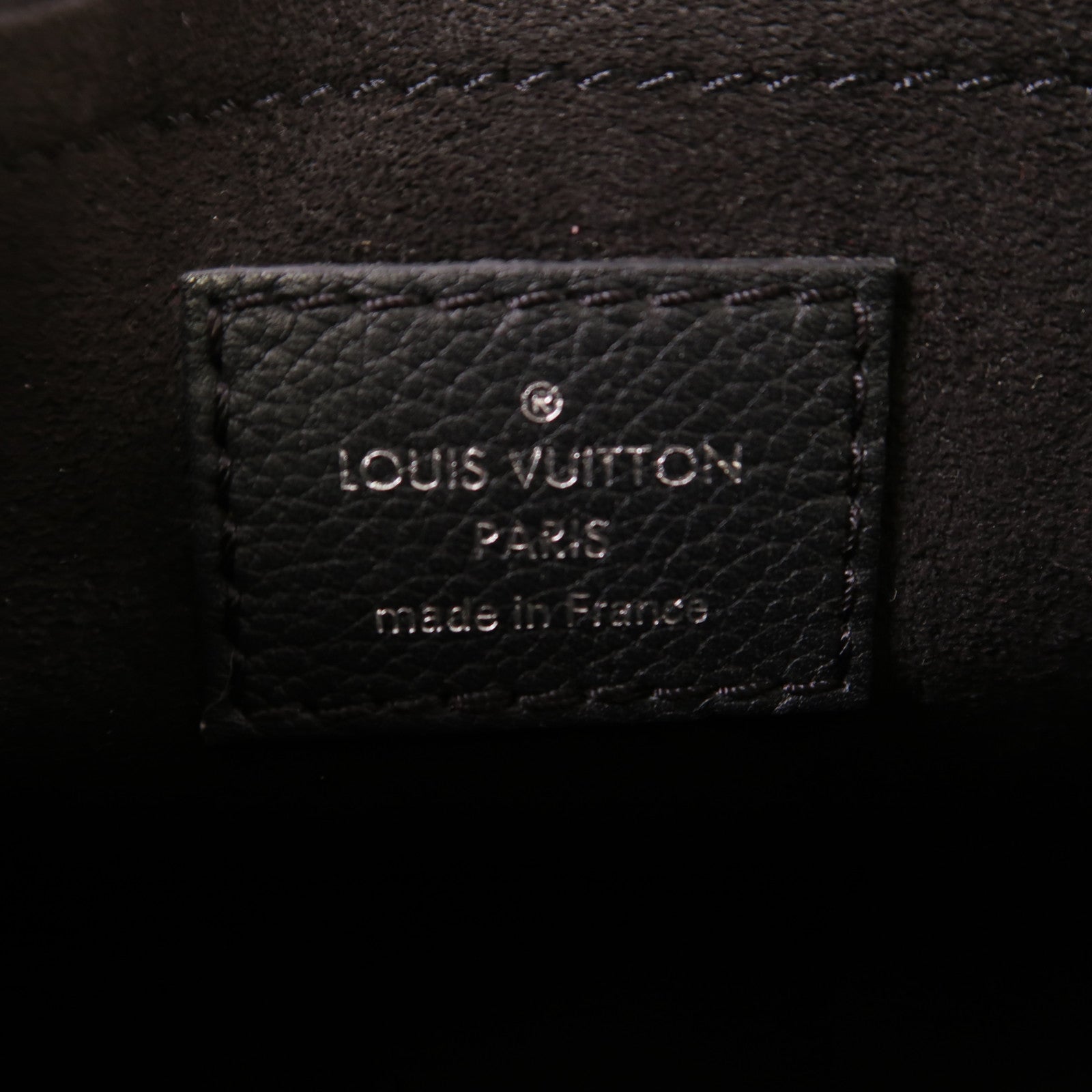 LOUIS VUITTON 牛皮皮革Mylockme銀扣鏈帶肩背袋黑色