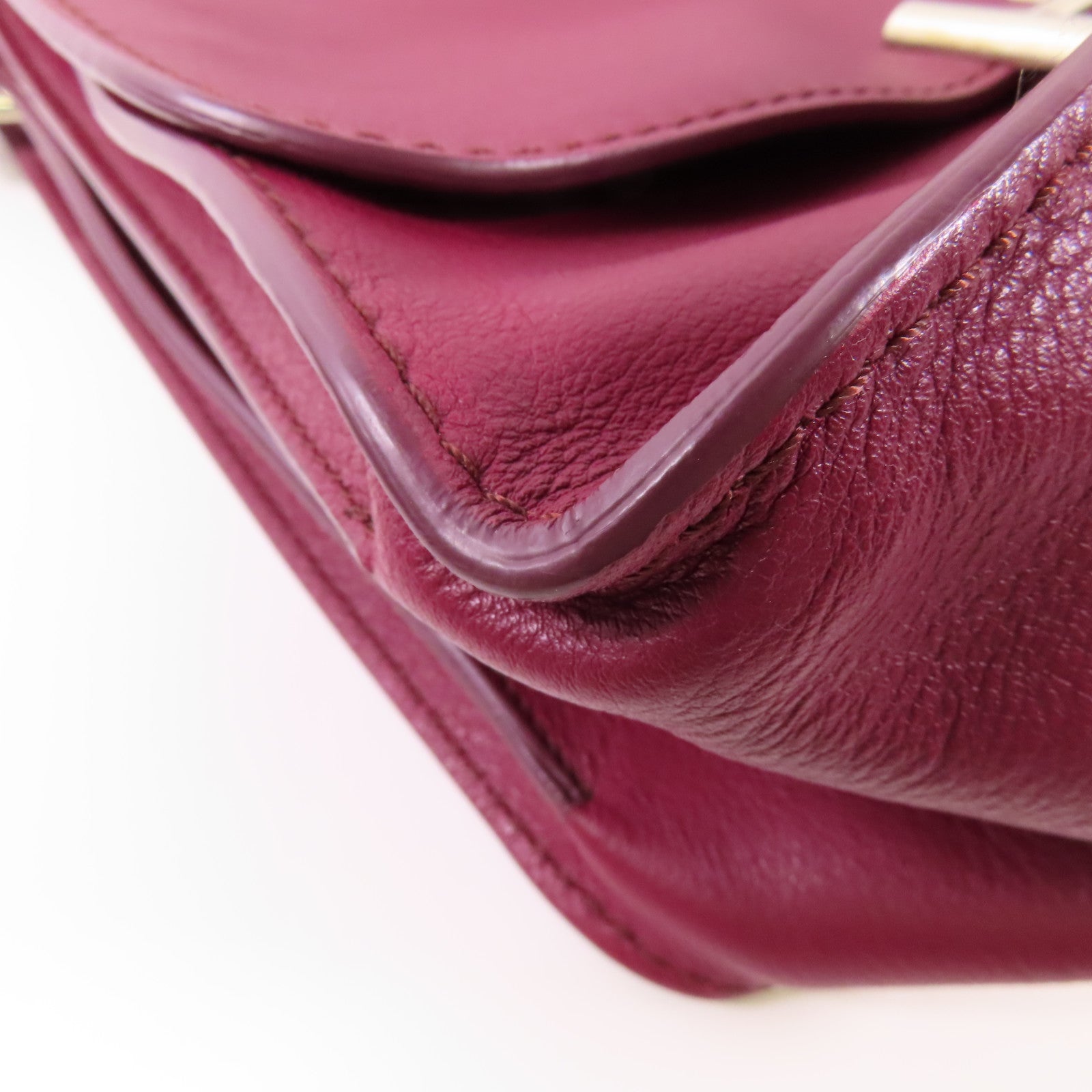 TOD'S 牛皮皮革Handbag銀扣手挽袋