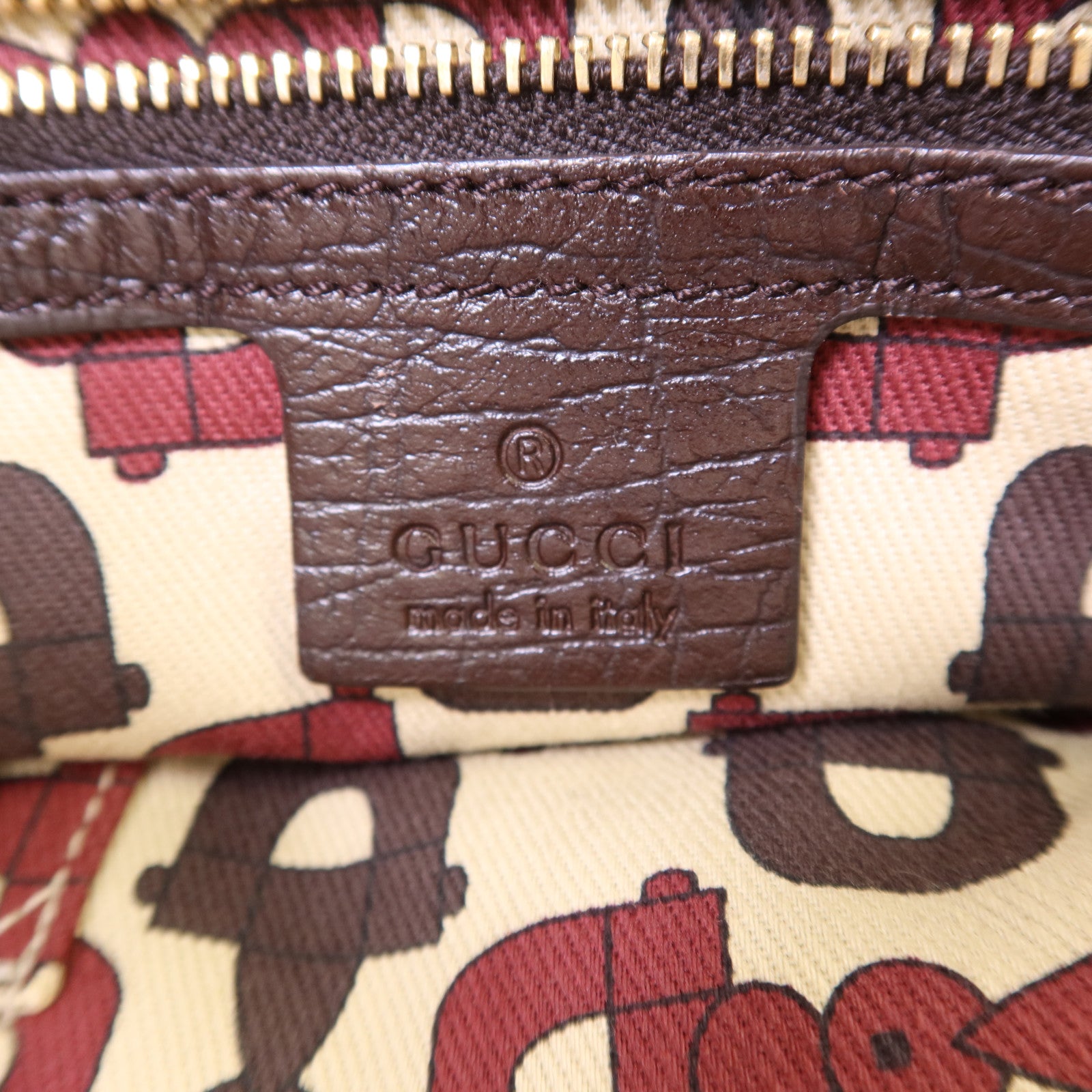 GUCCI 帆布Tote Bag金扣手挽袋