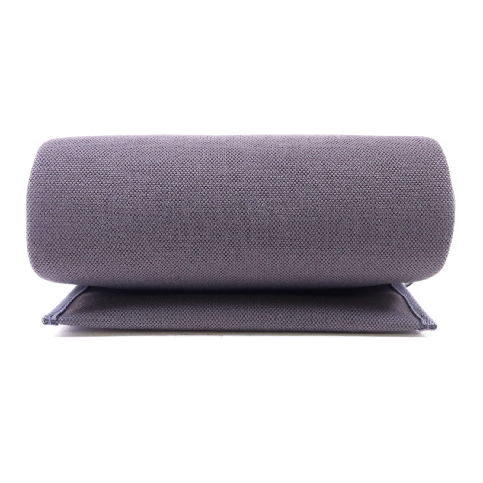HERMES Toile H帆布Mini Herbag銀扣肩背袋Ardoise
