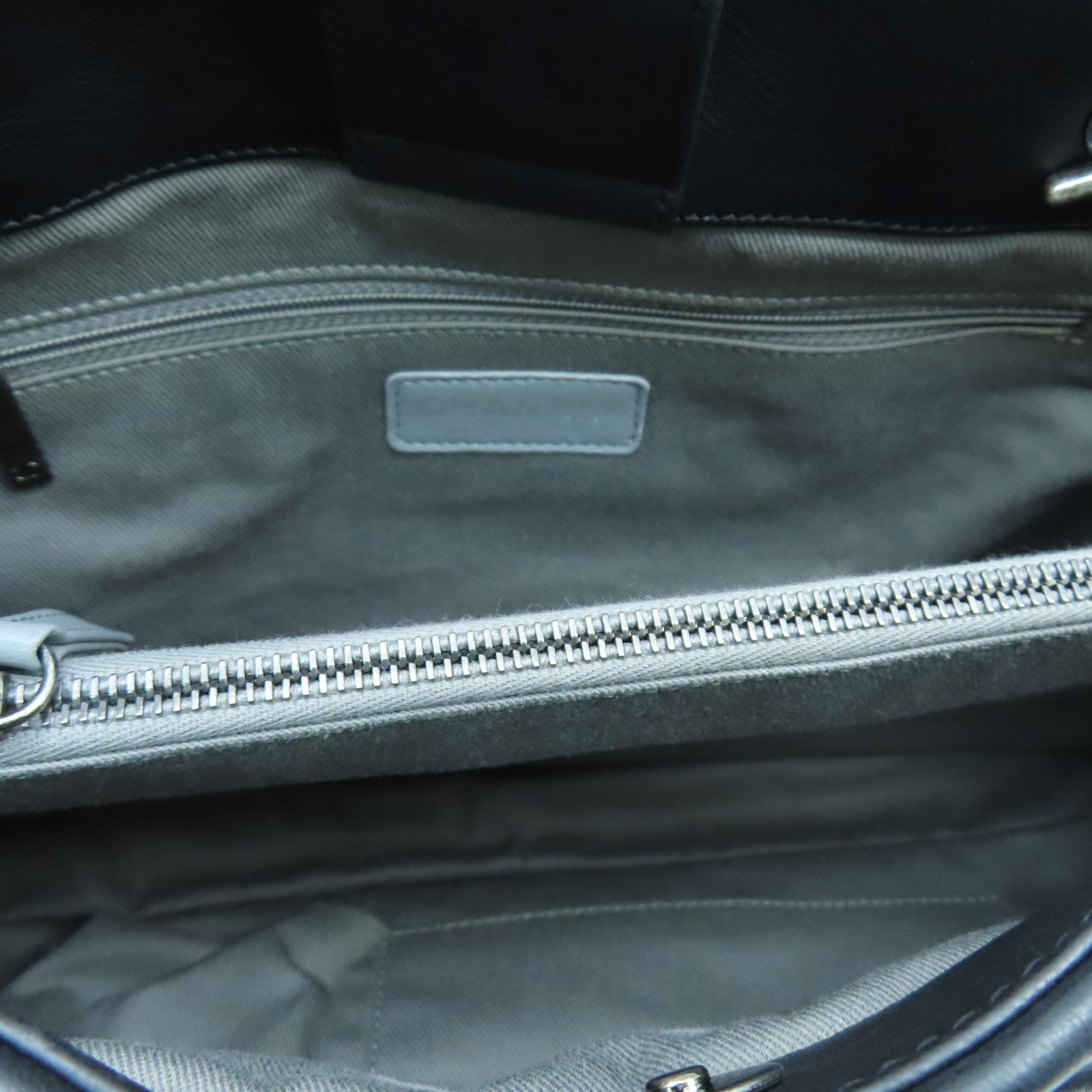 CHANEL rhombic cowhide leather Chain Shoulder silver buckle chain shoulder bag black
