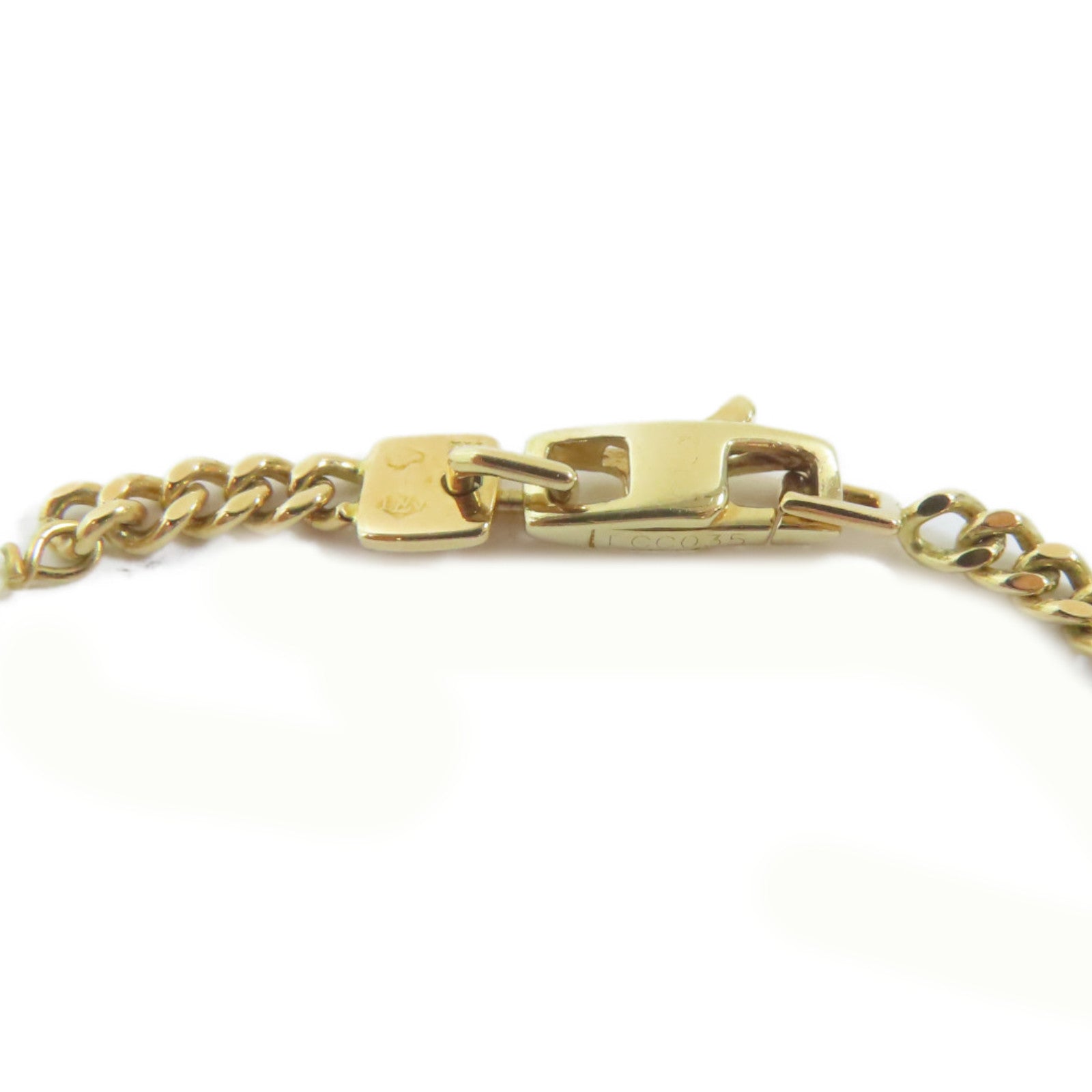 LOUIS VUITTON 18K黃金Eclair Bracelet手鏈#18cm