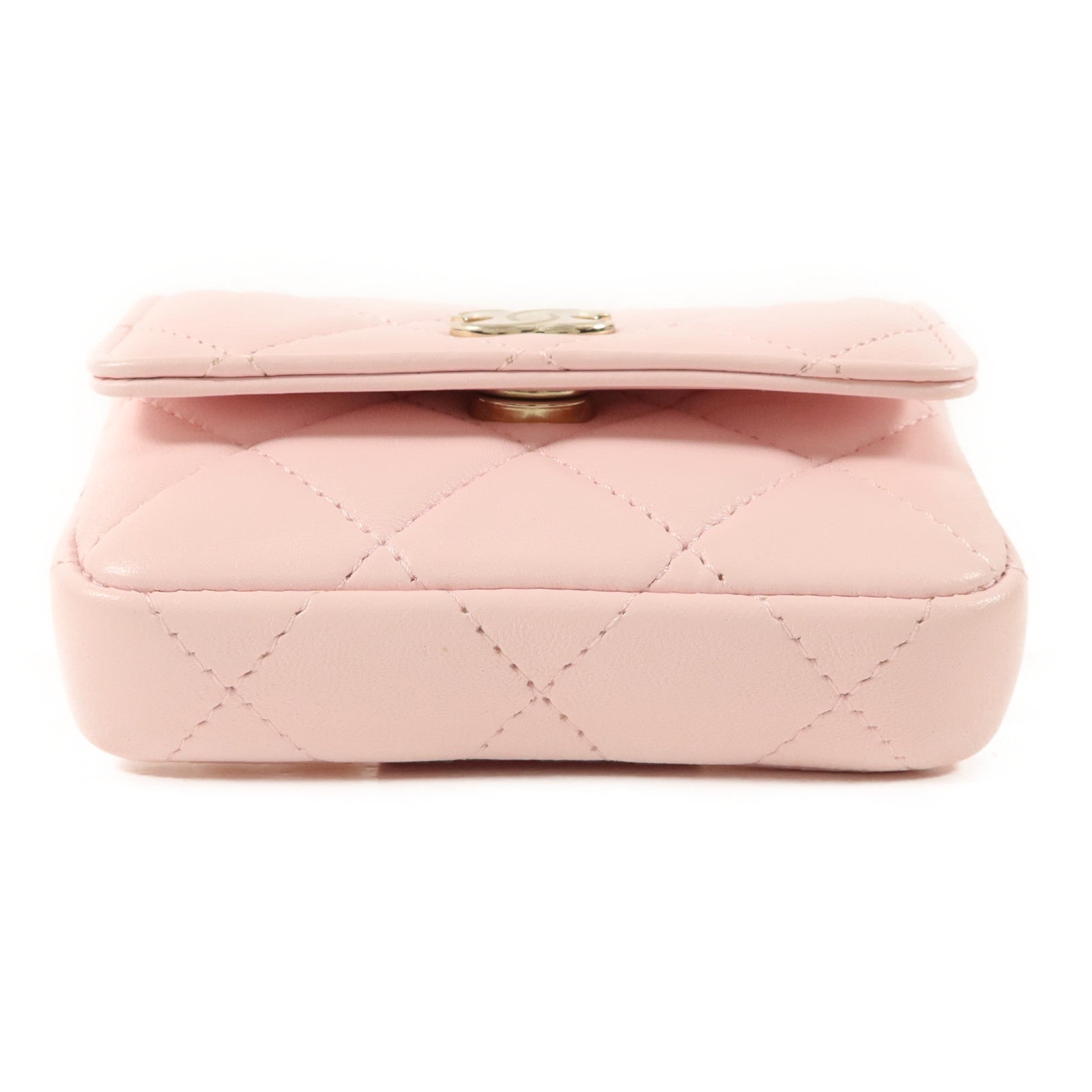 CHANEL 羊皮皮革Body Bag金扣鏈帶肩背袋
