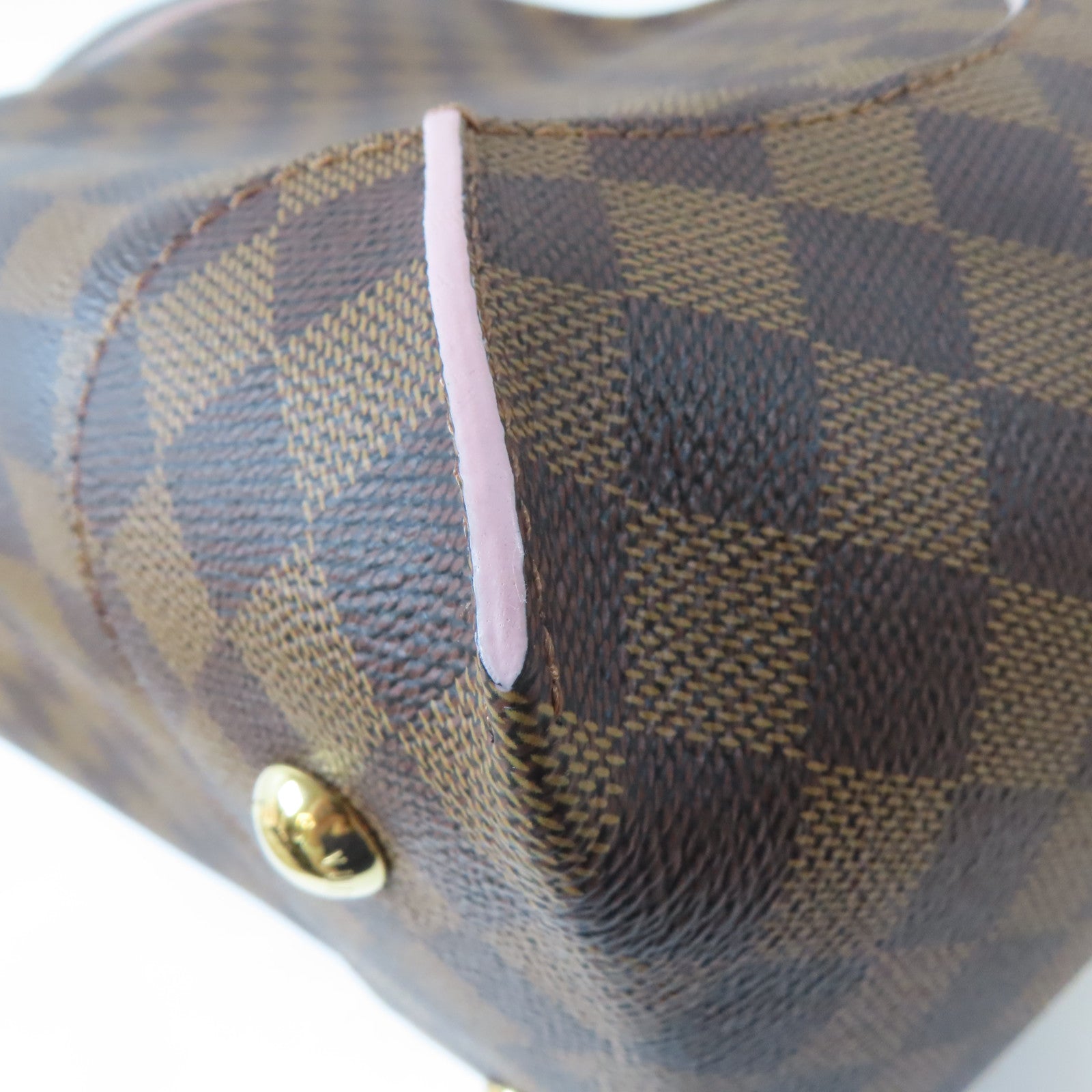 LOUIS VUITTON Damier Cassa Hobo Bag金扣肩背袋啡色