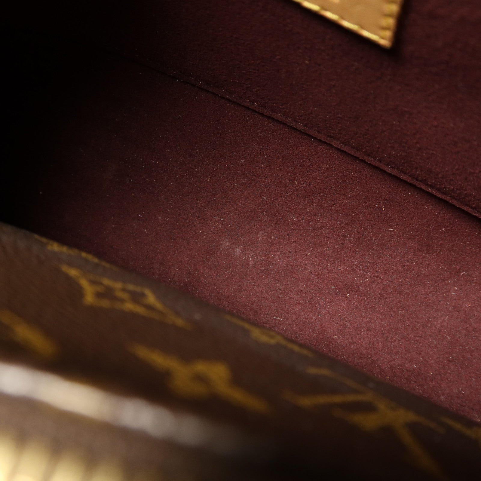 LOUIS VUITTON Monogram Montaigne BB金扣手挽肩背兩用袋棕色