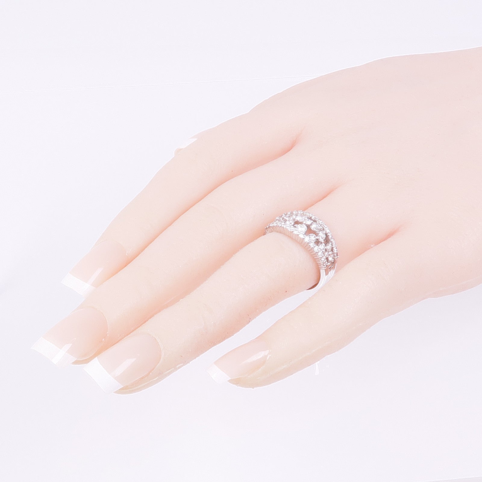 JEWELRY 【激減優惠】PT900鉑金Diamond Ring鑽石戒指US#6.25