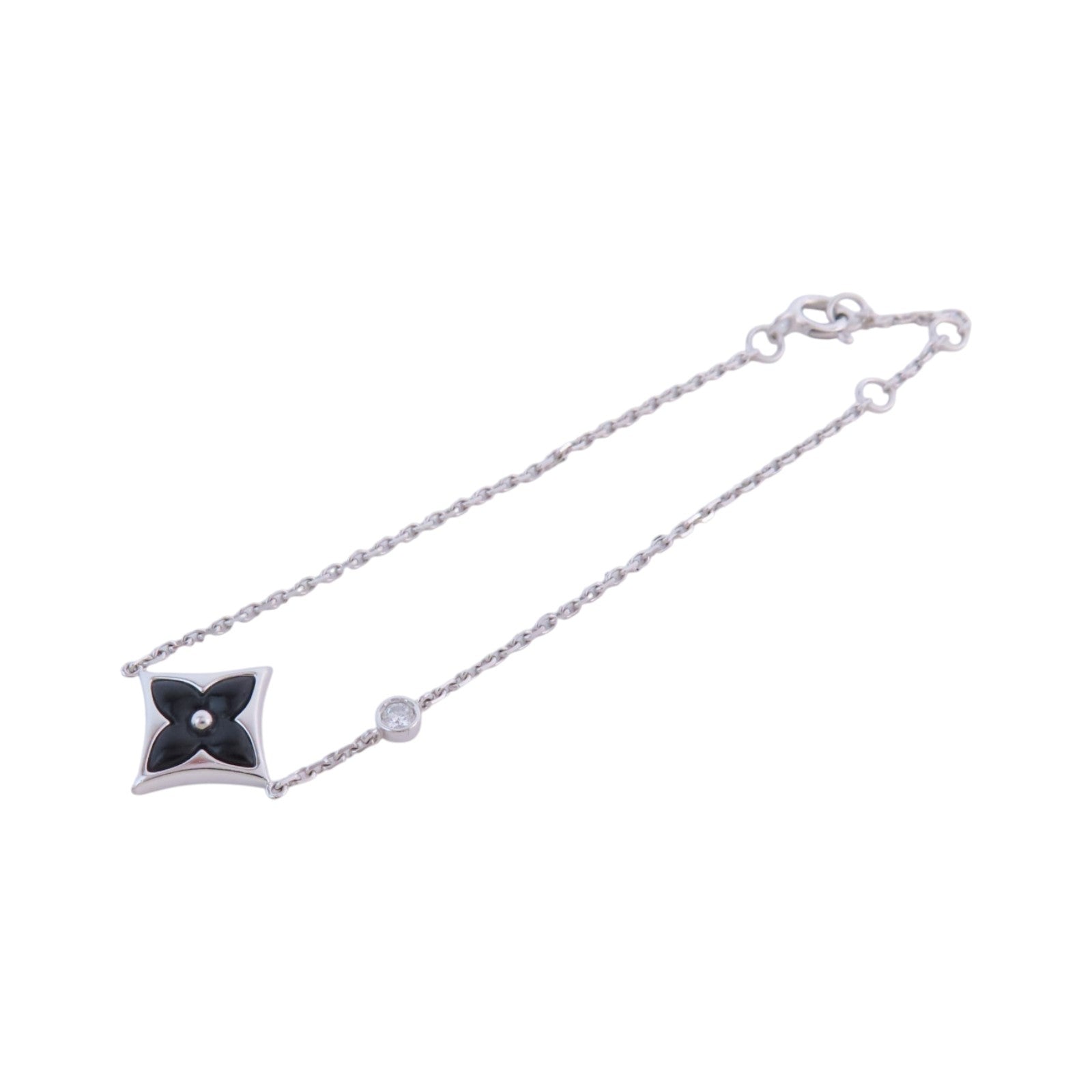 LOUIS VUITTON LV SHW Color Blossom BB Diamond Bracelet Q95677 18K White Gold